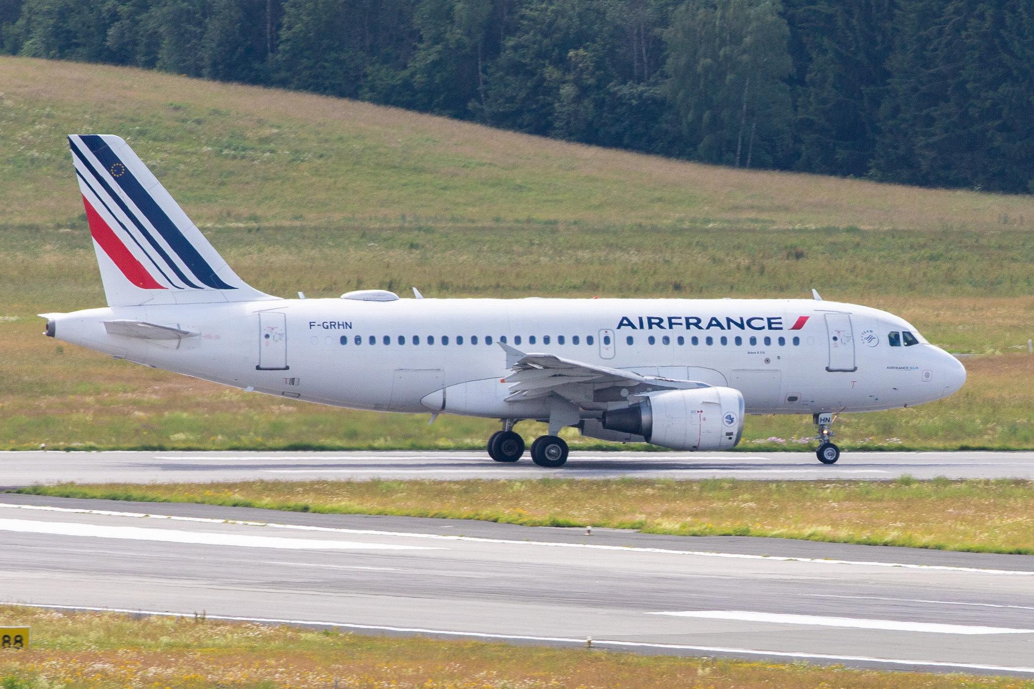 Hamburg Airport: Air France (AF / AFR) |  Airbus A319-111 A319 | F-GRHN | MSN 1267