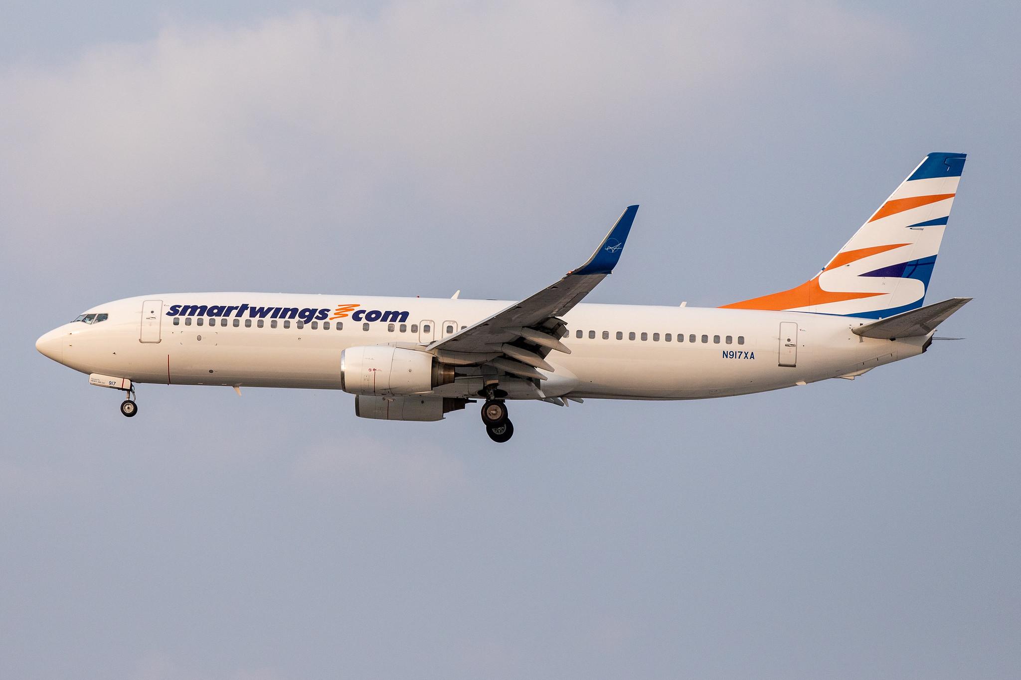 Hamburg Airport: Smartwings (QS / TVS) | Operator: Swift Air |  Boeing 737-86J B738 | N917XA | MSN 32917