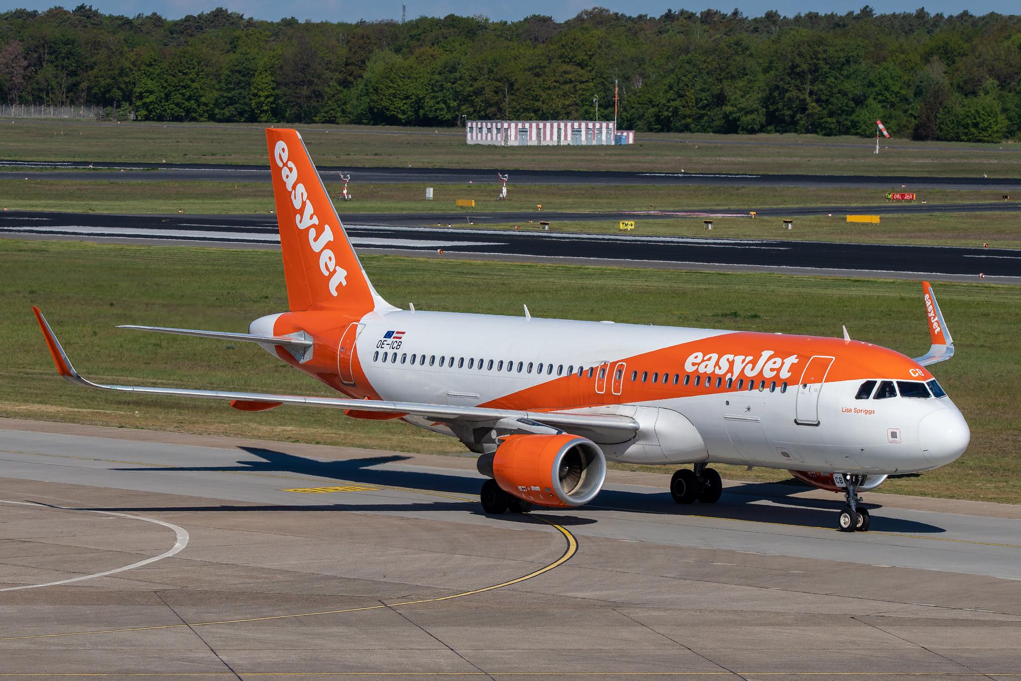 Flughafen Berlin Tegel (TXL): easyJet (U2 / EZY) | Operator: easyJet Europe |  Airbus A320-214 A320 | OE-ICB | MSN 6606