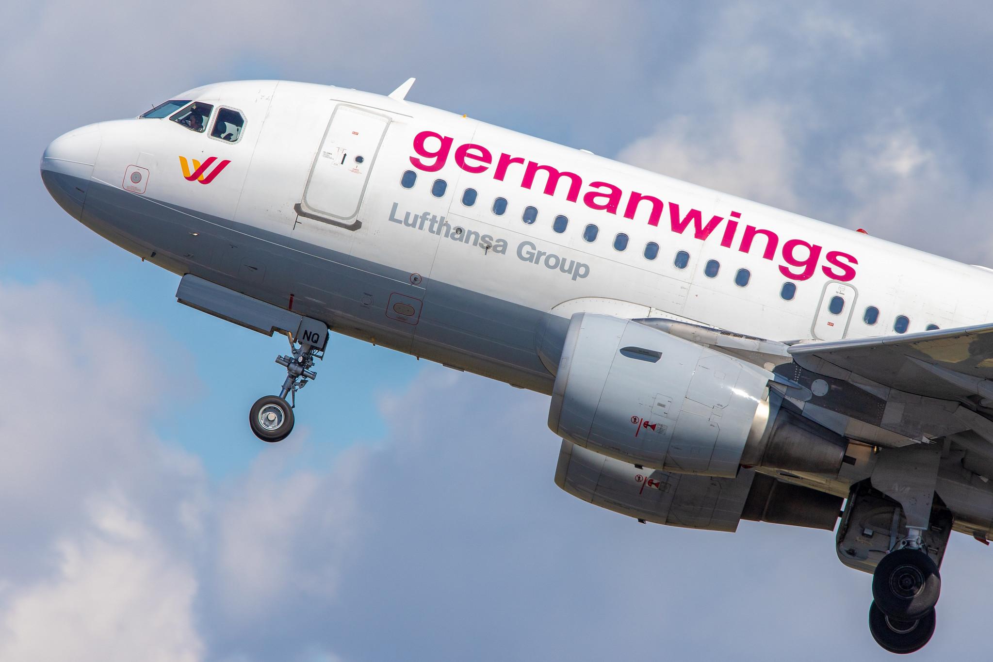 Flughafen Berlin Tegel (TXL): Eurowings Airbus A319-112 A319 operated by Germanwings D-AKNQ MSN 1170