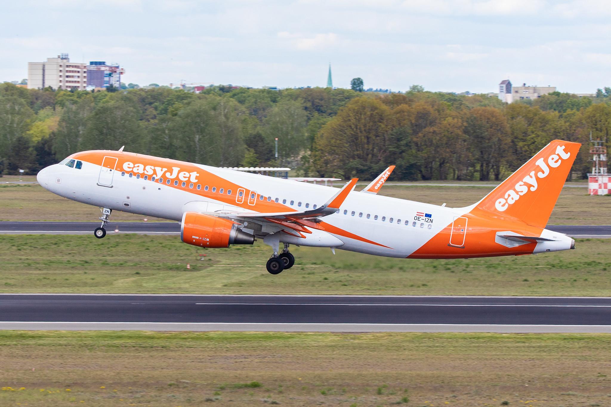 Flughafen Berlin Tegel (TXL): easyJet (U2 / EZY) | Operator: easyJet Europe |  Airbus A320-214 A320 | OE-IZN | MSN 6966