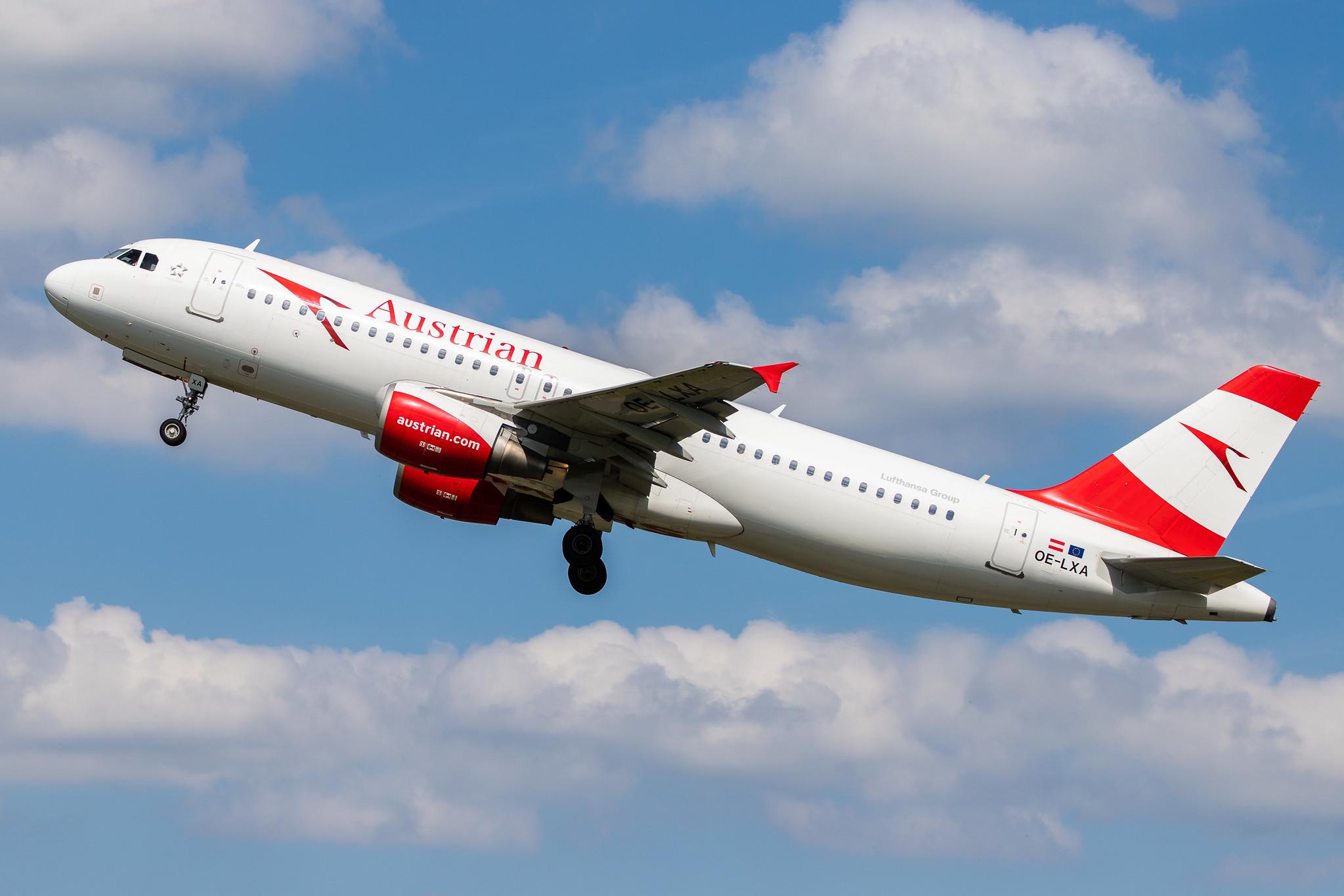 Hamburg Airport: Austrian Airlines (OS / AUA) |  Airbus A320-216 A320 | OE-LXA | MSN 3295