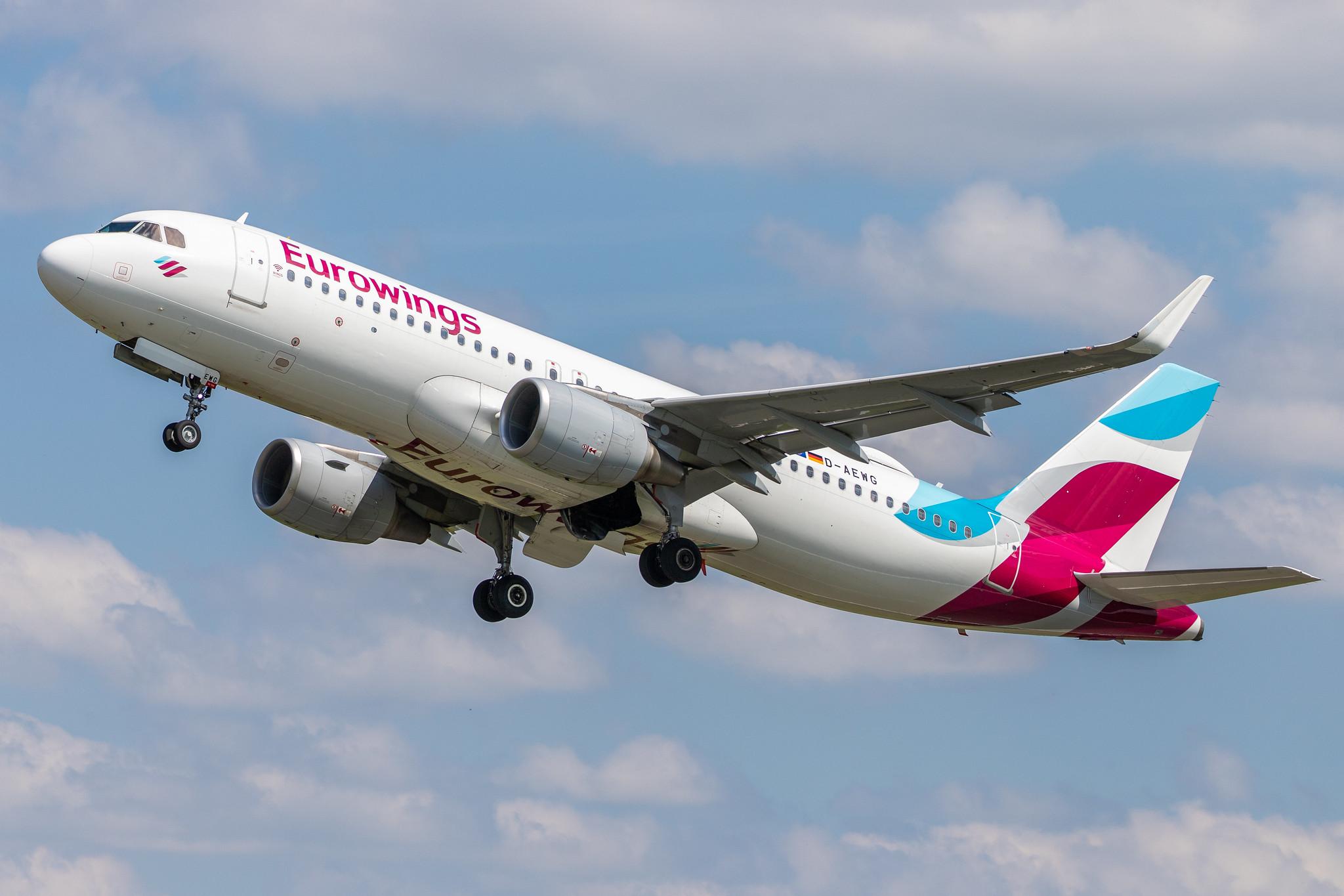 Hamburg Airport: Eurowings (EW / EWG) |  Airbus A320-214 A320 | D-AEWG | MSN 7121