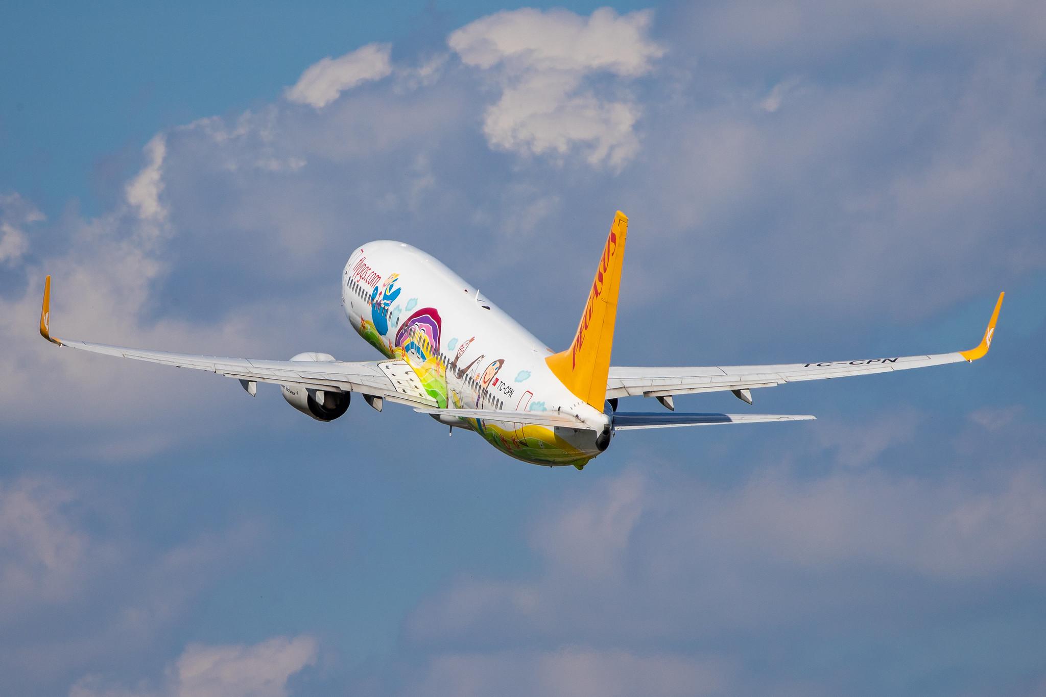 Hamburg Airport: Pegasus (PC / PGT) |  Livery: Ada E. Livery | Operator: Pegasus Airlines |  Boeing 737-82R B738 | TC-CPN | MSN 40013