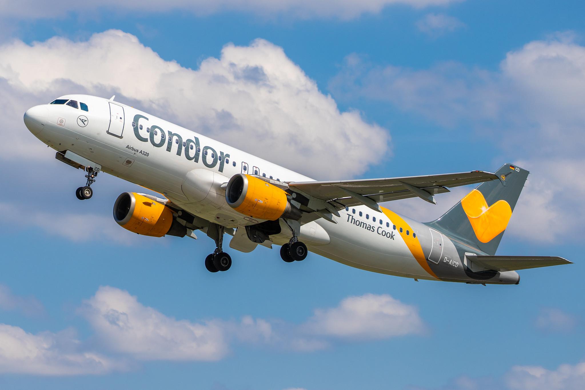 Hamburg Airport: Condor (DE / CFG) |  Airbus A320-212 A320 | D-AICD | MSN 0884