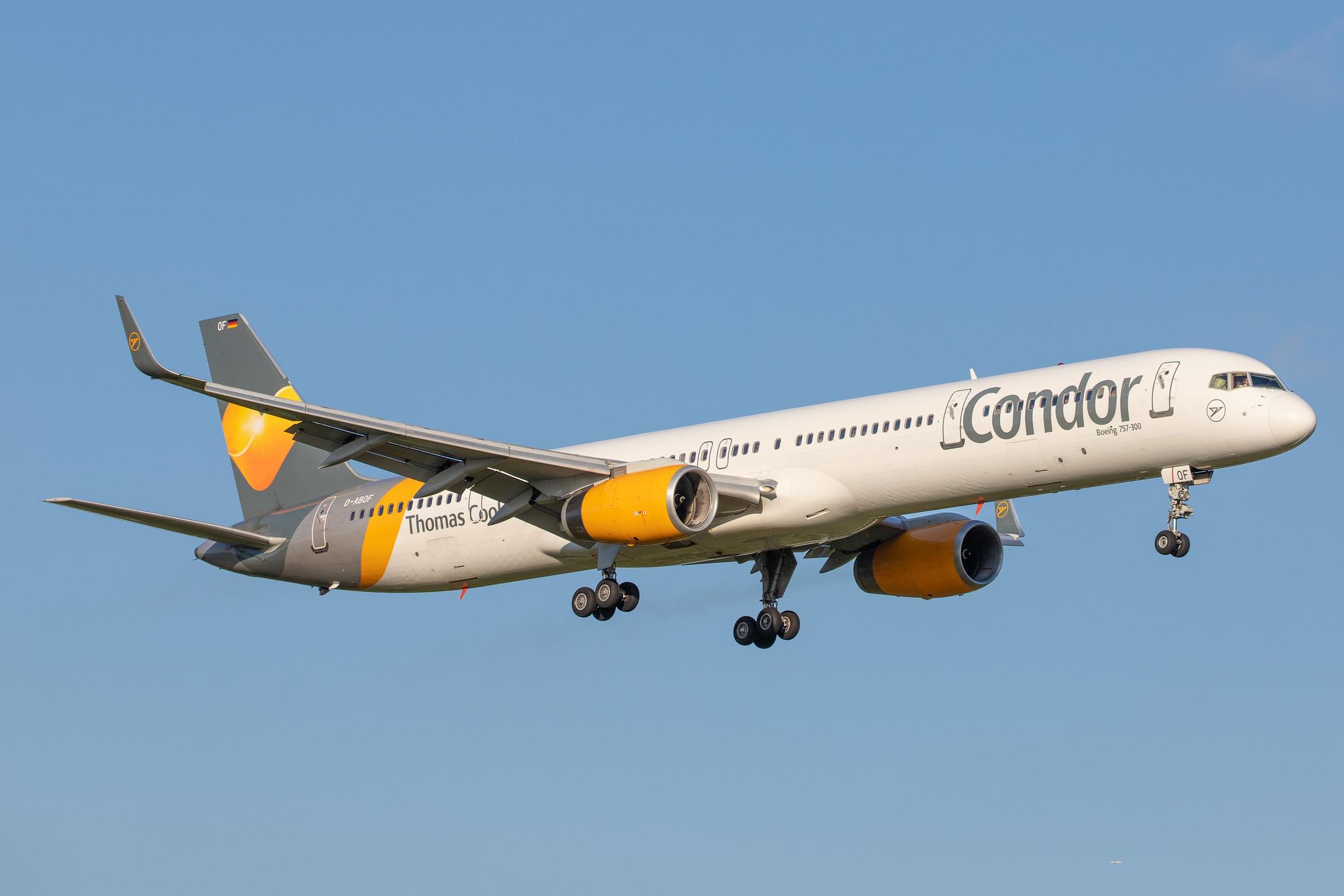 Hamburg Airport (HAM/EDDH): Condor (DE / CFG) |  Boeing 757-330 B753 | D-ABOF | MSN 29013