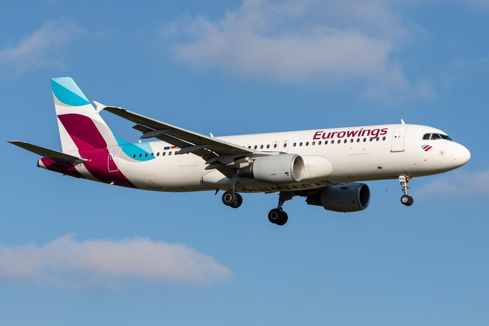 Hamburg Airport (HAM/EDDH): Eurowings (EW / EWG) |  Airbus A320-216 A320 | D-ABZN | MSN 3080