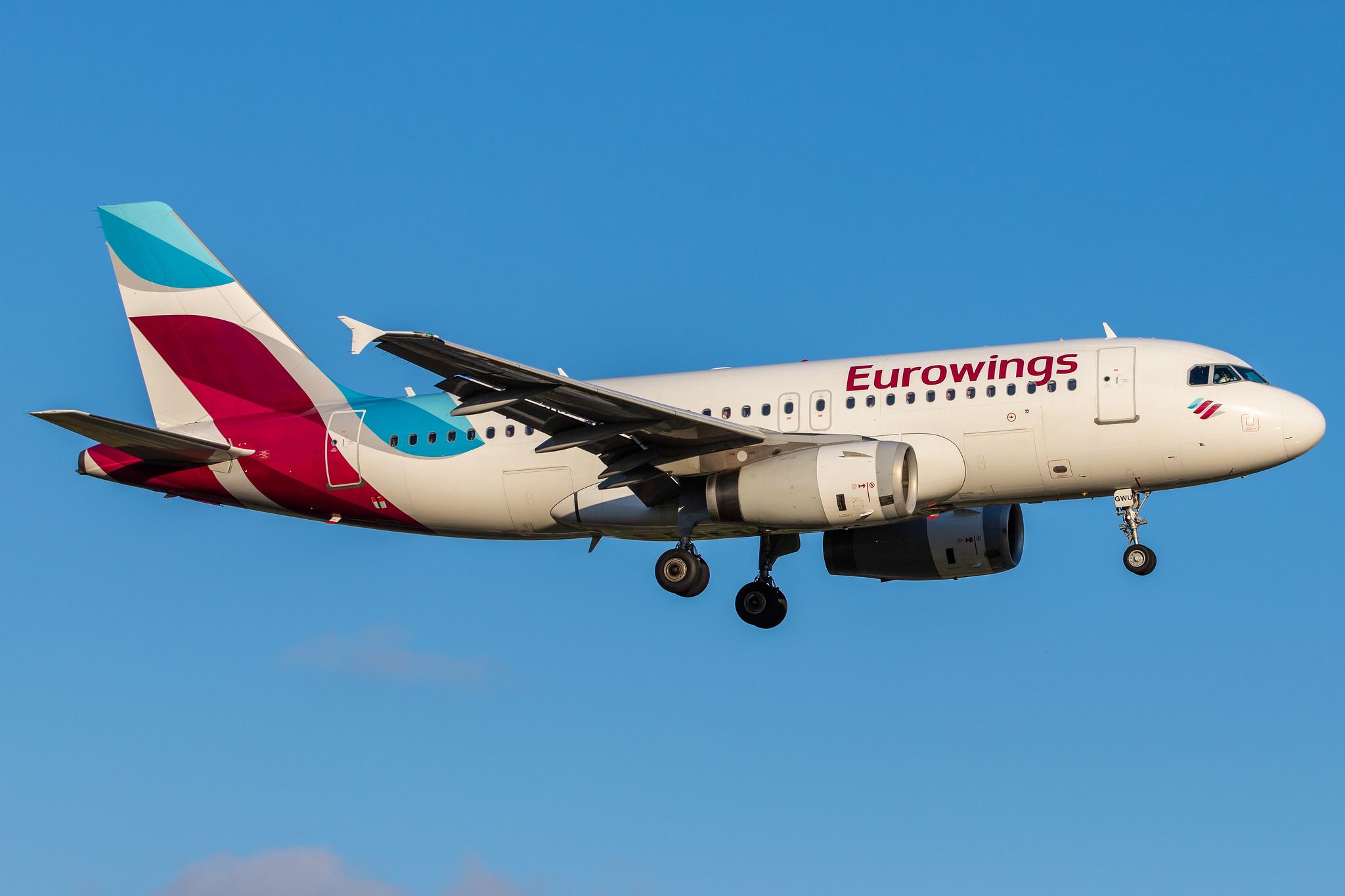 Hamburg Airport: Eurowings (EW / EWG) |  Airbus A319-132 A319 | D-AGWU | MSN 5457
