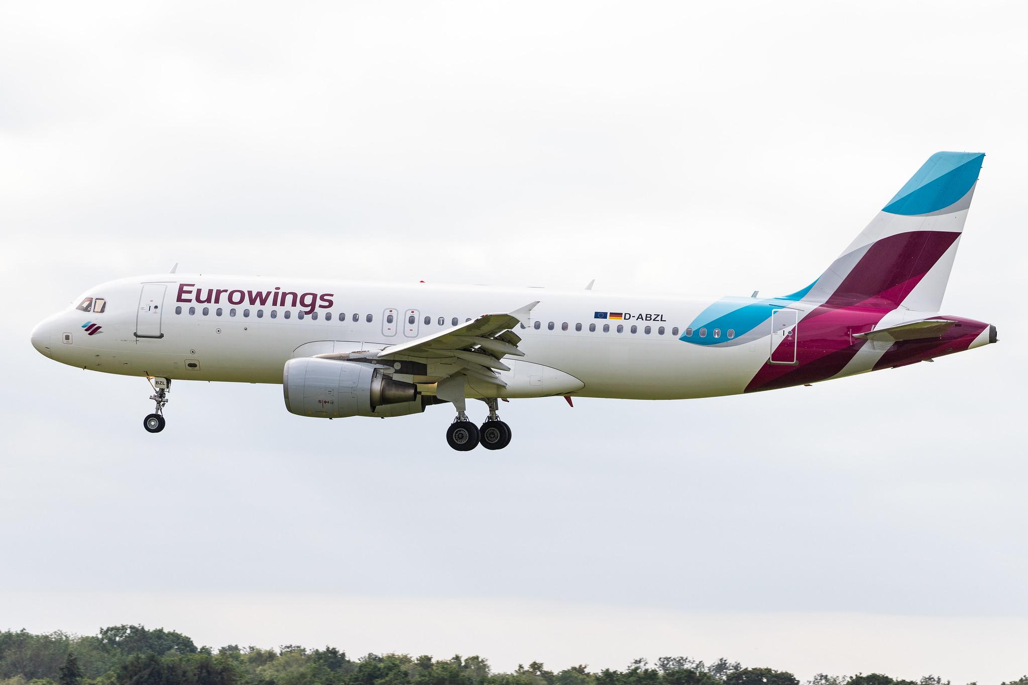 Hamburg Airport: Eurowings (EW / EWG) |  Airbus A320-216 A320 | D-ABZL | MSN 3178