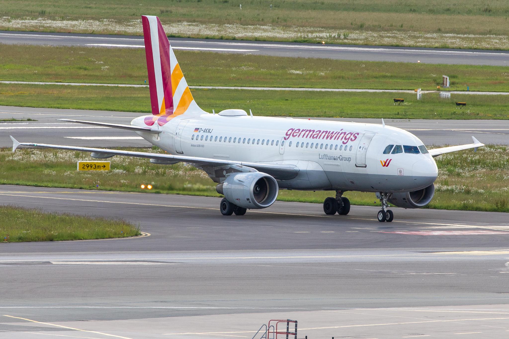 Hamburg Airport (HAM/EDDH): Eurowings (EW / EWG) |  Operator: Germanwings | Airbus A319-112 A319 | D-AKNJ  | MSN 1172
