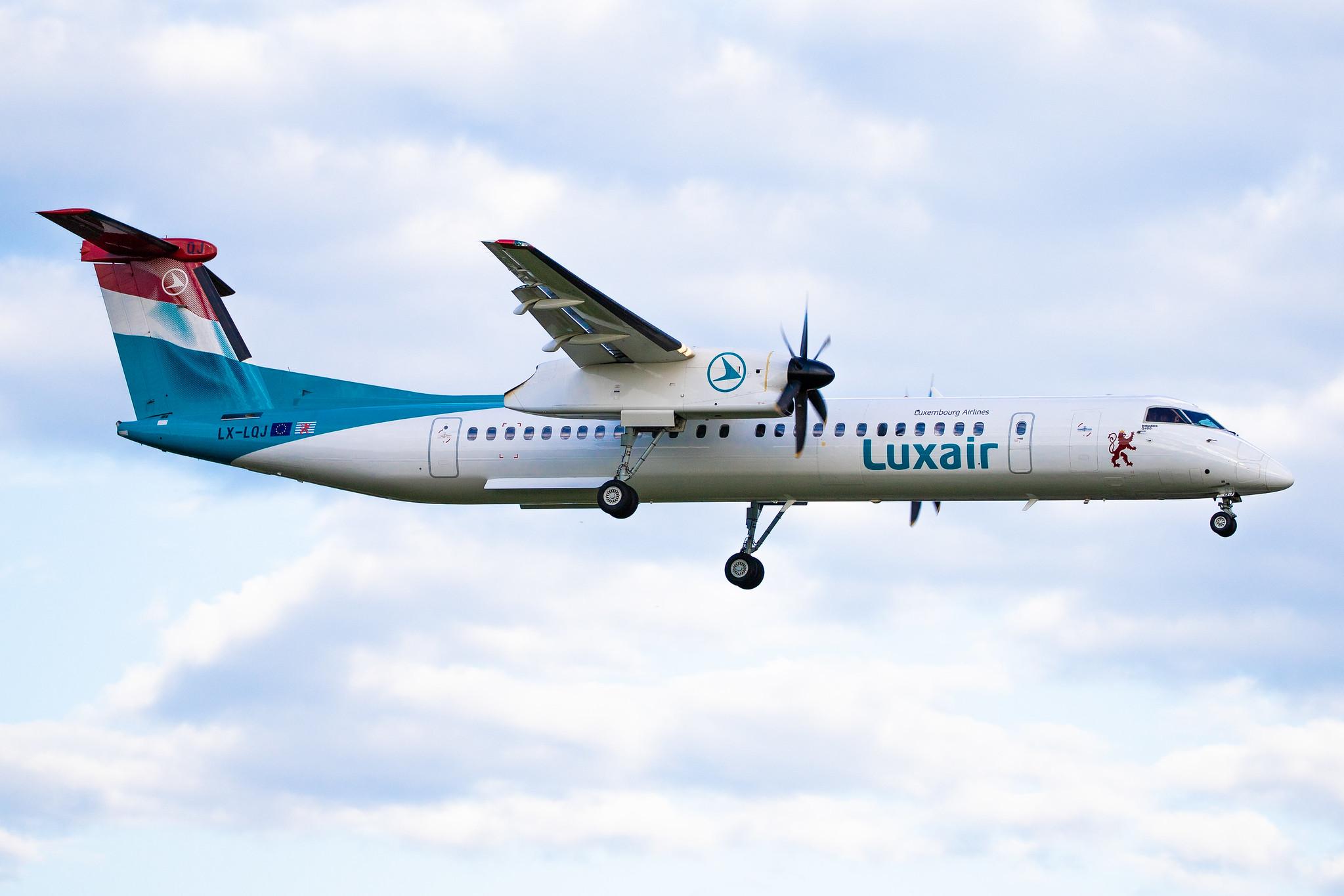 Hamburg Airport: Luxair (LG / LGL) |  De Havilland Canada Dash 8-400 DH8D | LX-LQJ | MSN 4562