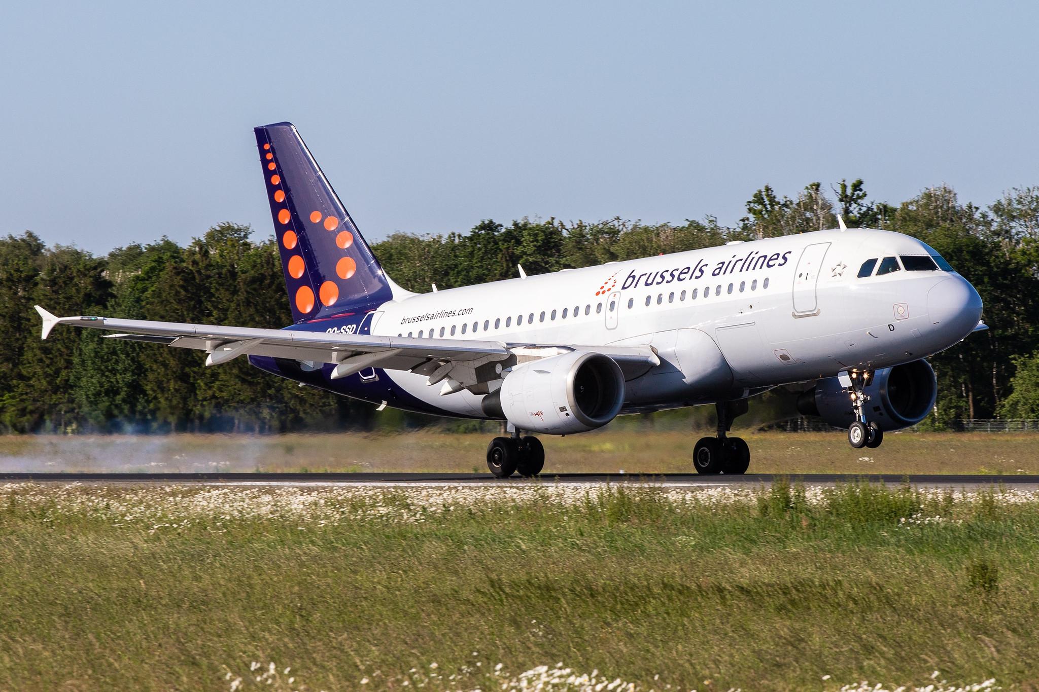 Hamburg Airport (HAM/EDDH): Brussels Airlines (SN / BEL) |  Airbus A319-112 A319 | OO-SSD | MSN 1102