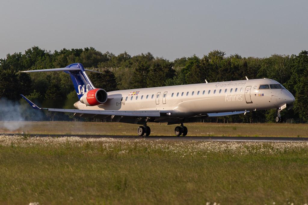 Hamburg Airport: SAS (SK / SAS) | Operator: Cityjet |  Mitsubishi CRJ-900LR CRJ9 | EI-FPW | MSN 15443