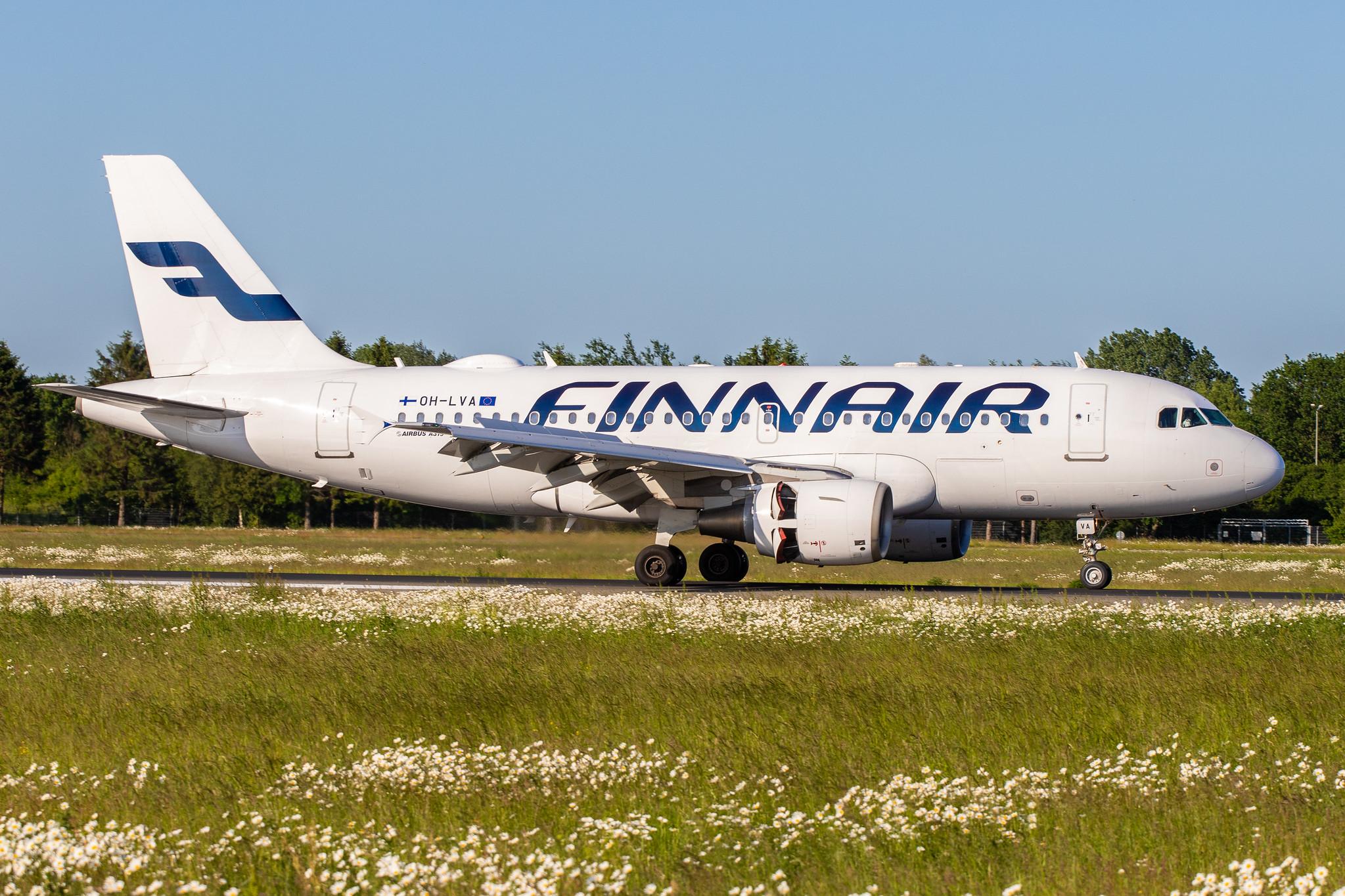 Hamburg Airport: Finnair (AY / FIN) |  Airbus A319-112 A319 | OH-LVA | MSN 1073