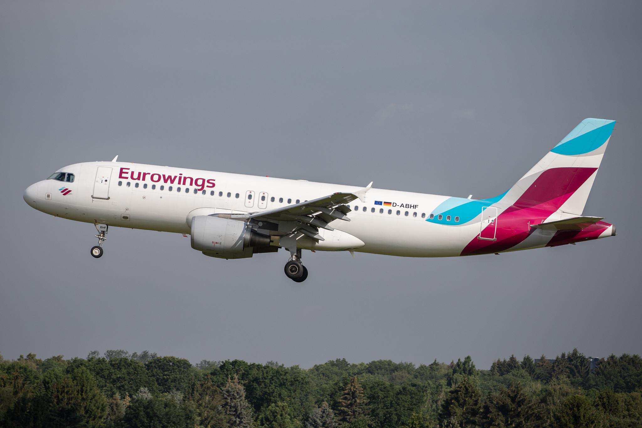 Hamburg Airport: Eurowings (EW / EWG) |  Airbus A320-214 A320 | D-ABHF | MSN 2749