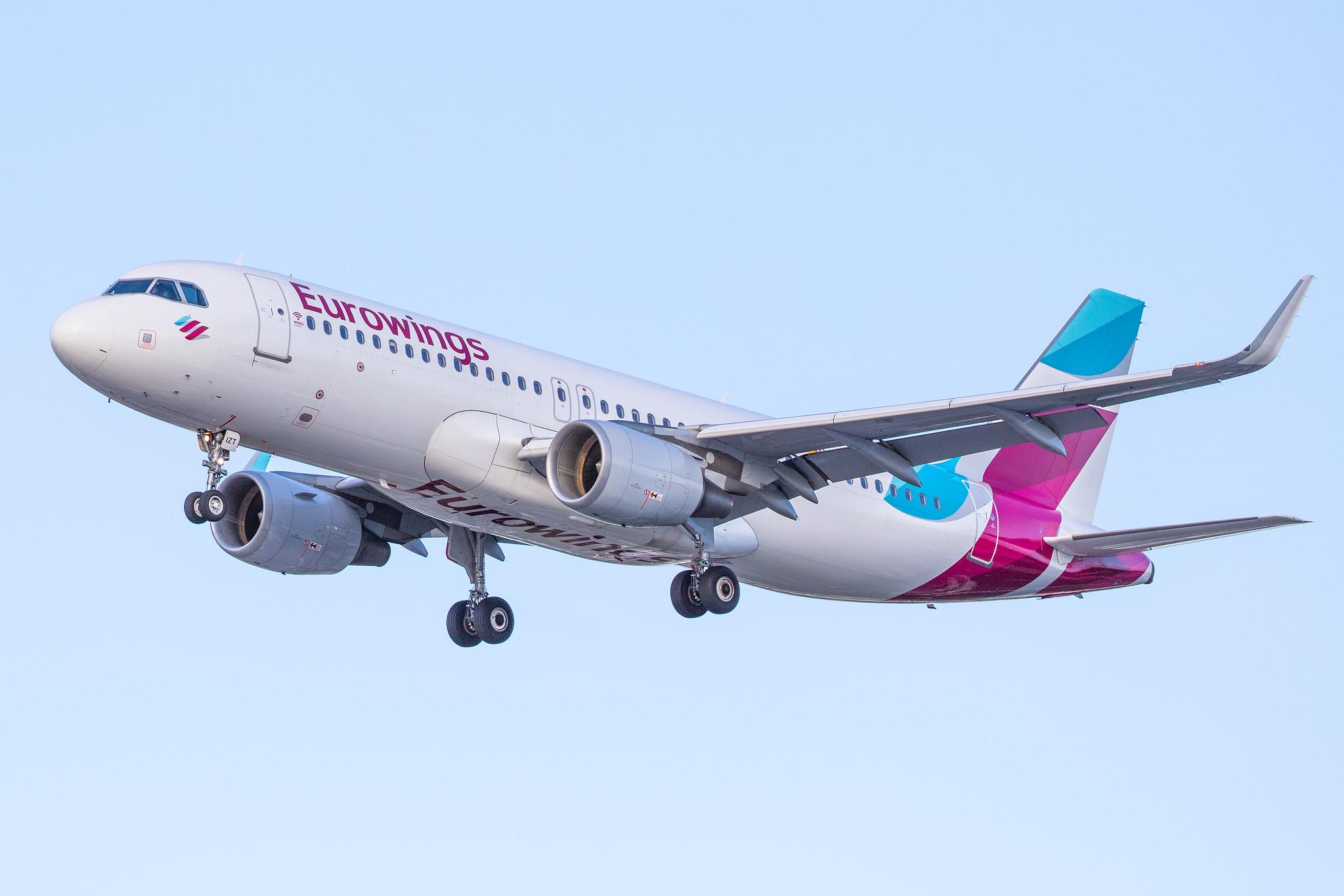 Hamburg Airport: Eurowings (EW / EWG) |  Airbus A320-214 A320 | D-AIZT | MSN 5601