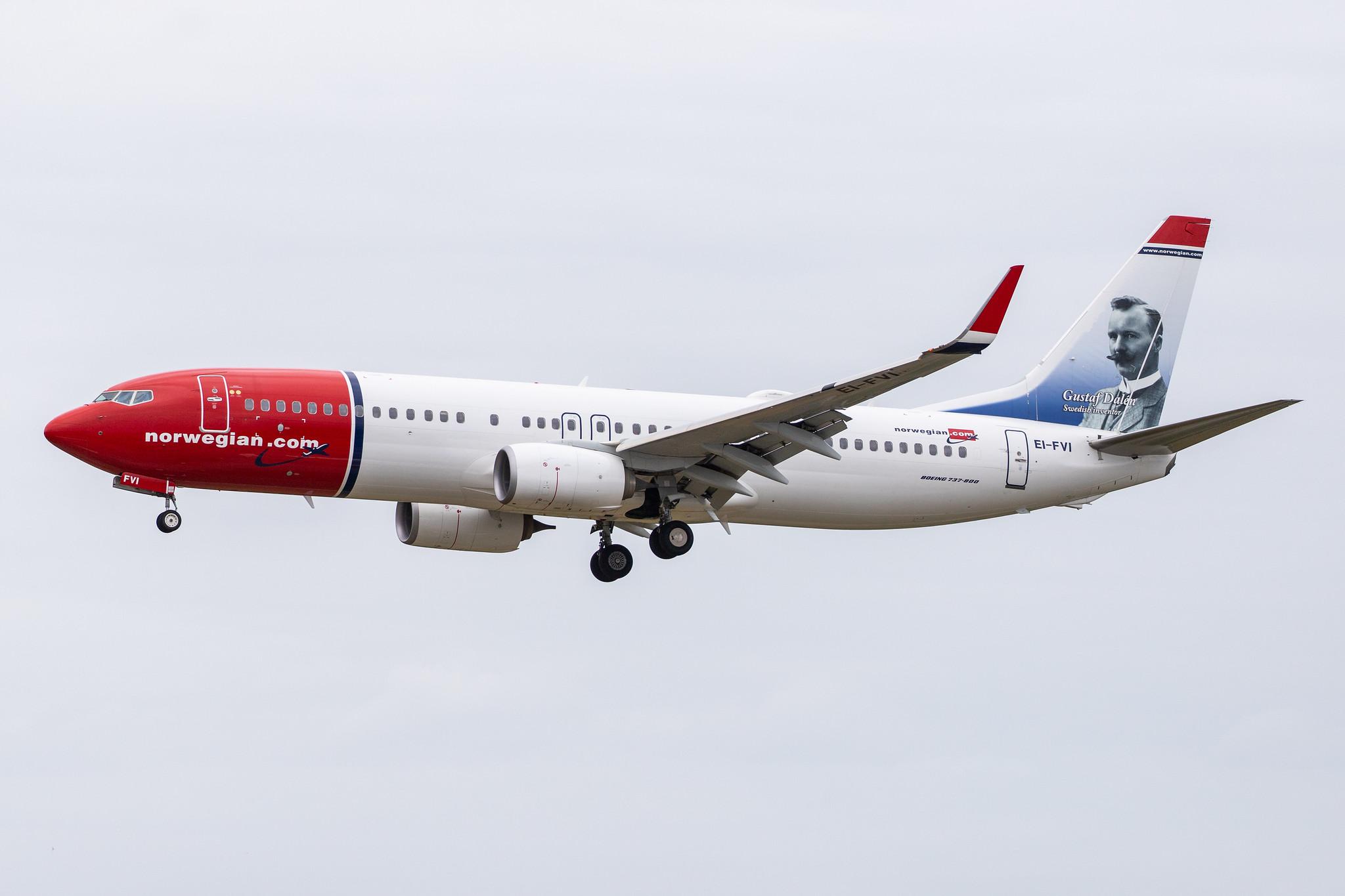 Hamburg Airport: Norwegian (DY / NAX) |  Boeing 737-8JP B738 | EI-FVI | MSN 42274