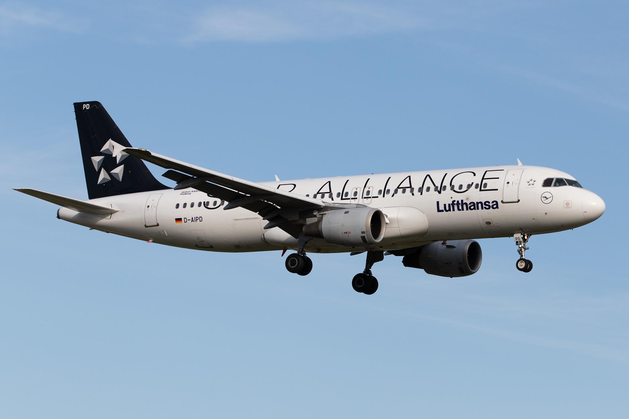 Hamburg Airport: Lufthansa (LH / DLH) |  Livery: Star Alliance Livery |  Airbus A320-211 A320 | D-AIPD | MSN 0072