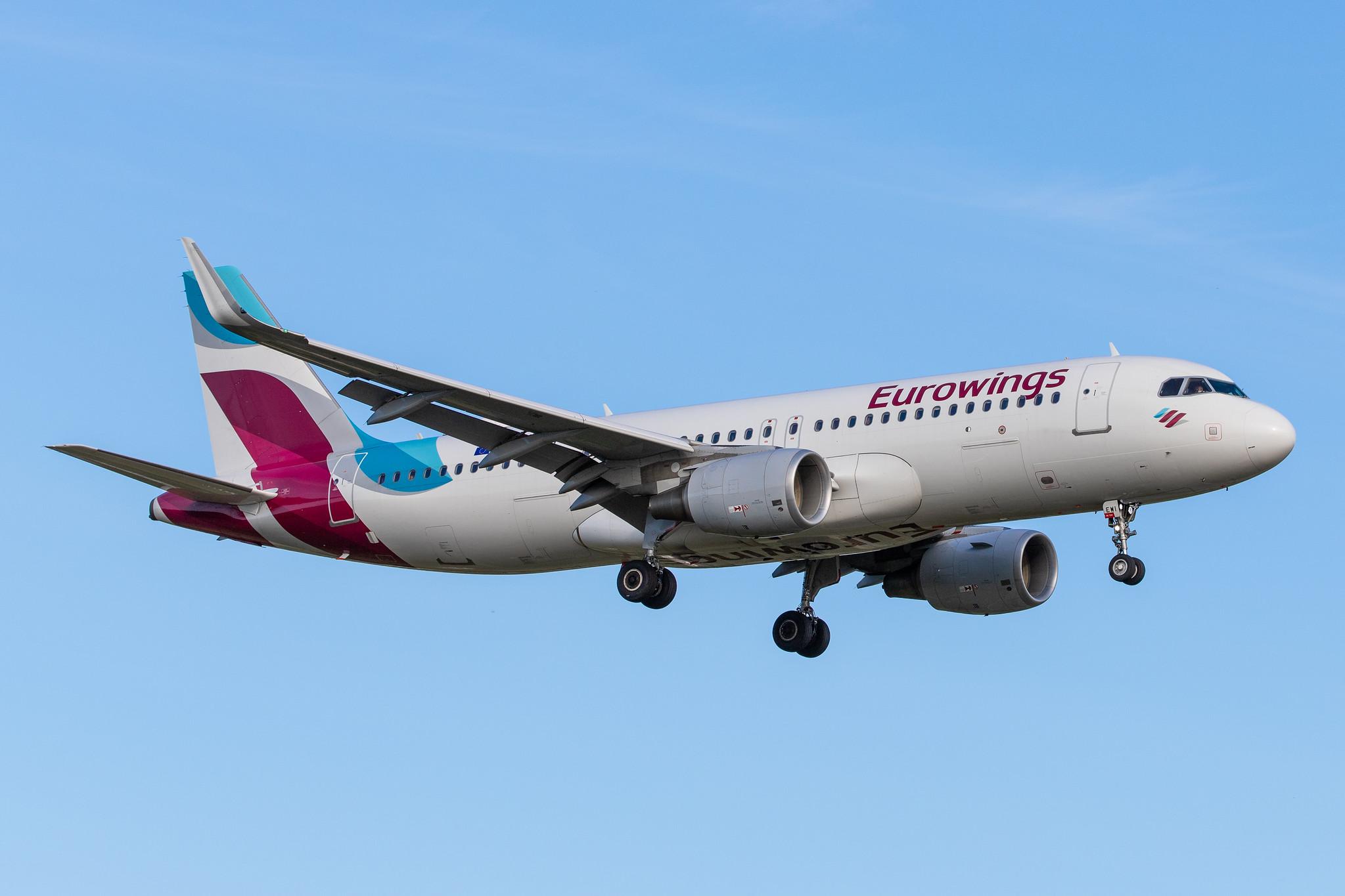 Hamburg Airport: Eurowings (EW / EWG) |  Airbus A320-214 A320 | D-AEWI | MSN 7210