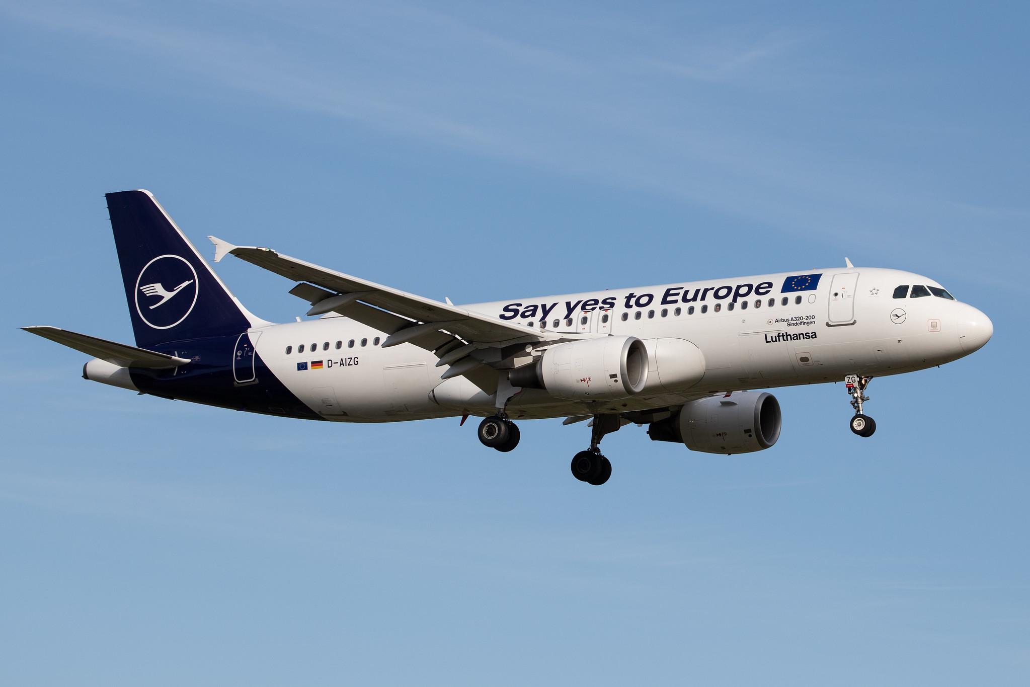 Hamburg Airport: Lufthansa (LH / DLH) | Livery: Say yes to Europe Livery | Airbus A320-214 A320 | D-AIZG | MSN 4324