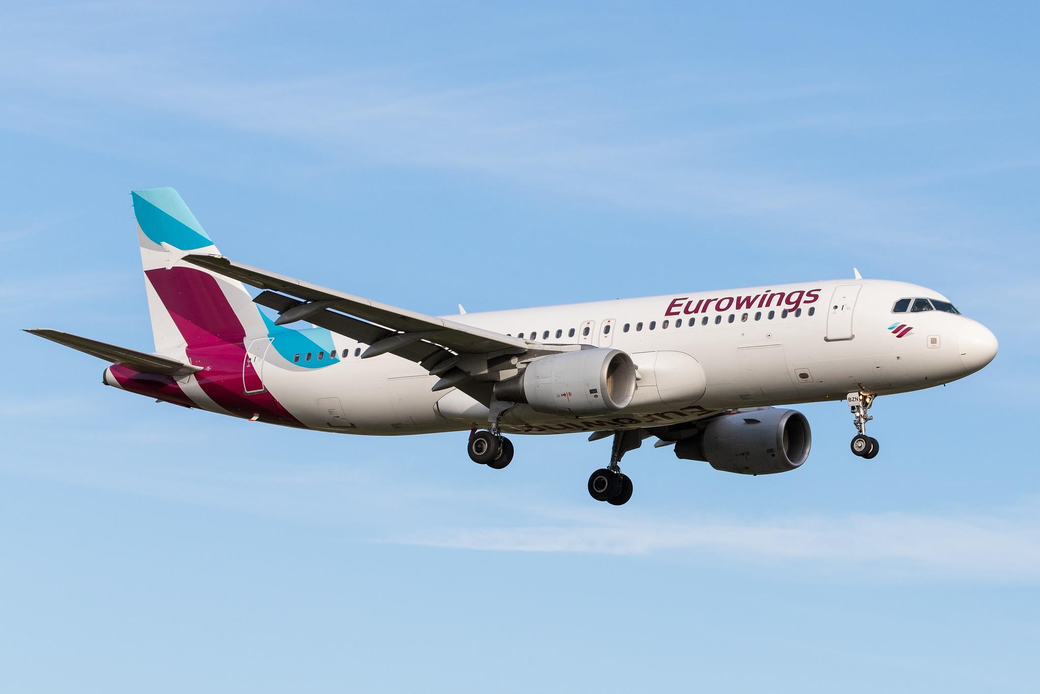 Hamburg Airport: Eurowings (EW / EWG) |  Airbus A320-216 A320 | D-ABZN | MSN 3080