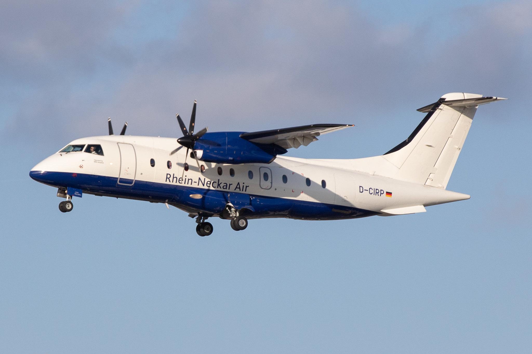 Hamburg Airport: Rhein-Neckar Air (M2 / MHV) | Operator: MHS Aviation |  Dornier 328-120 D328 | D-CIRP | MSN 3006