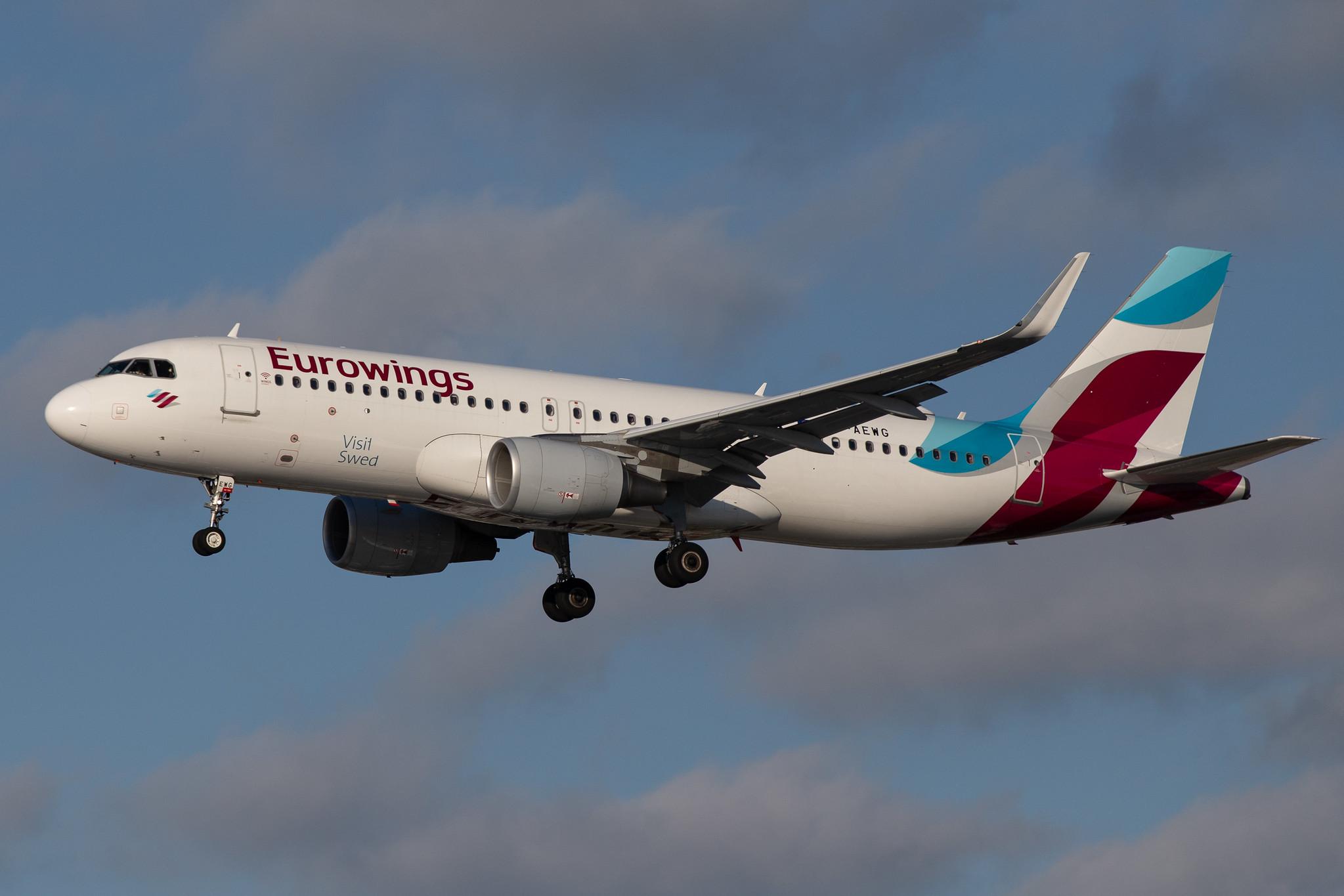Hamburg Airport: Eurowings (EW / EWG) |  Airbus A320-214 A320 | D-AEWG | MSN 7121