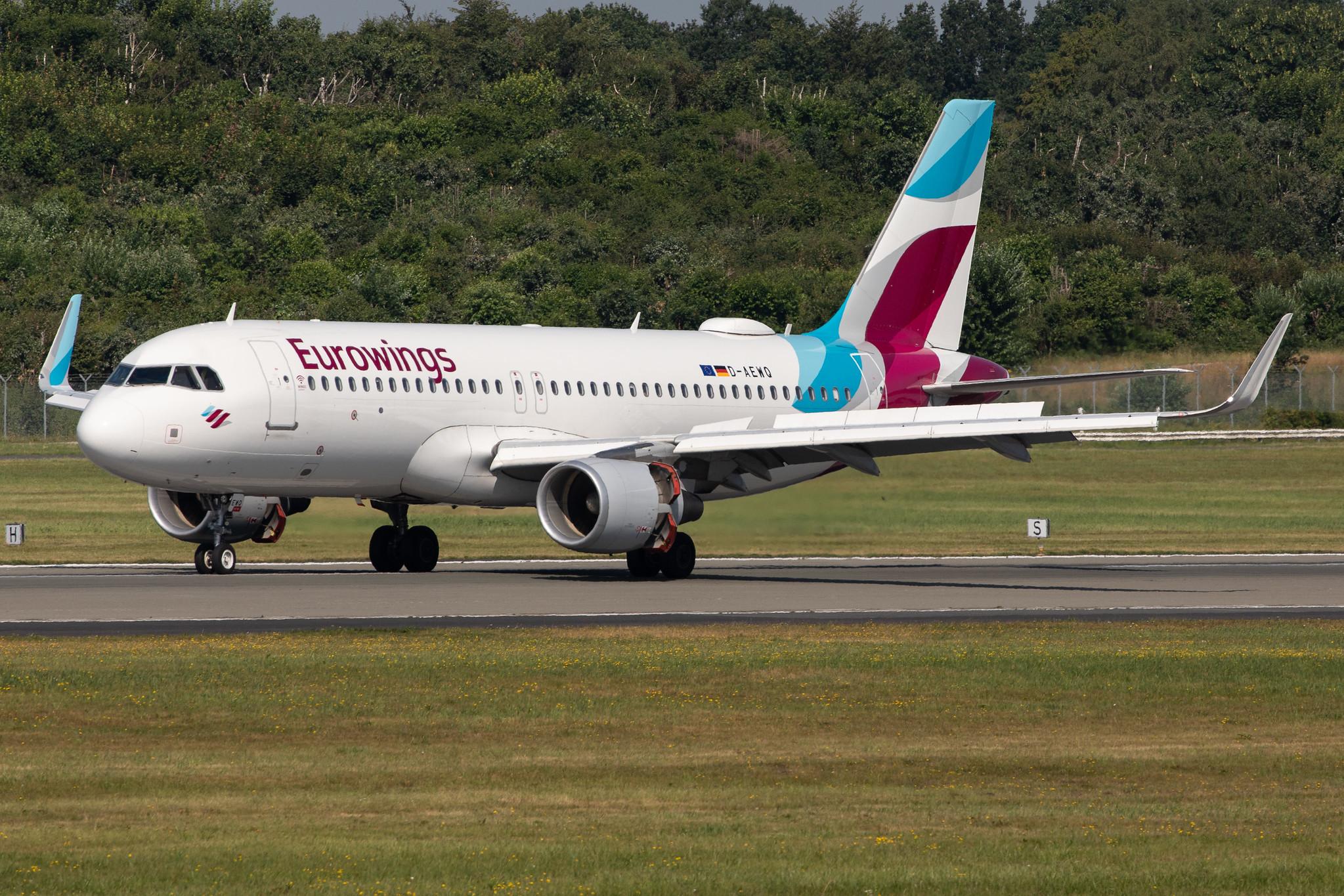 Hamburg Airport: Eurowings (EW / EWG) |  Airbus A320-214 A320 | D-AEWQ | MSN 7398