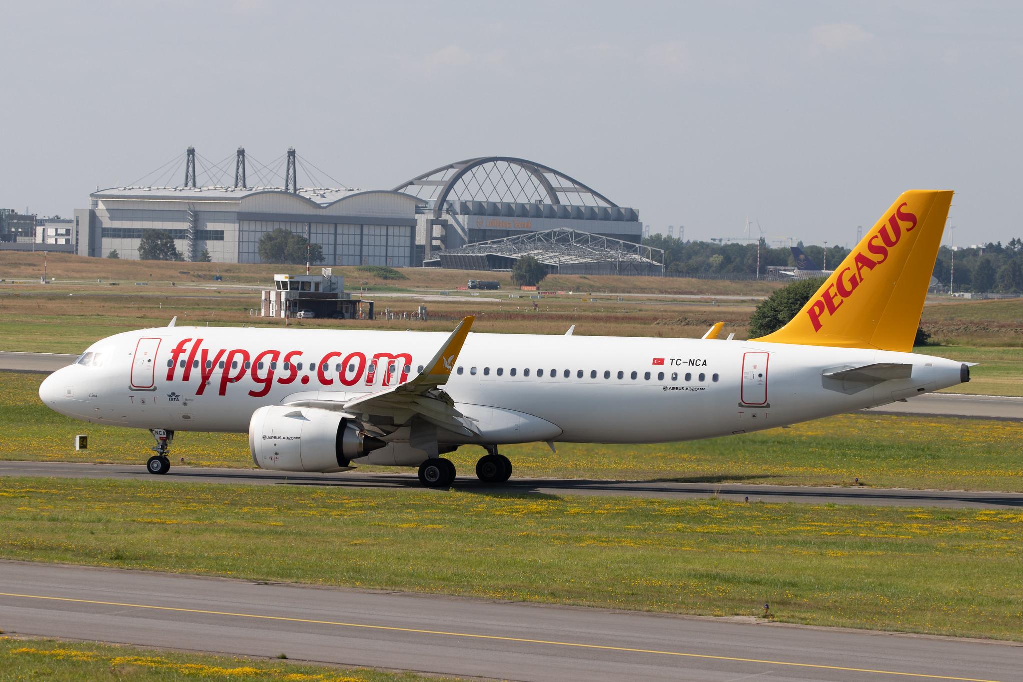 Hamburg Airport: Pegasus (PC / PGT) | Operator: Pegasus Airlines |  Airbus A320-271N A20N | TC-NCA | MSN 8868