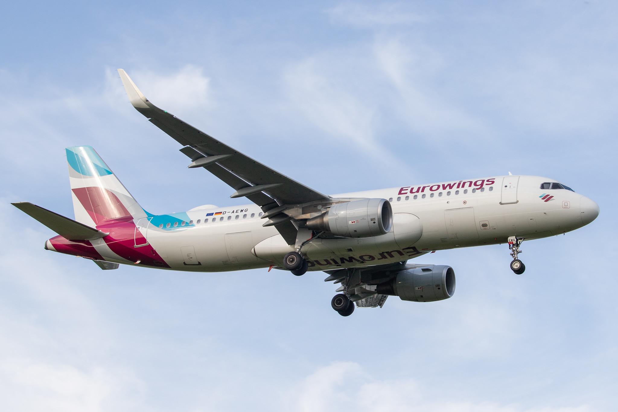 Hamburg Airport: Eurowings (EW / EWG) | Livery: Visit Sweden/Göteborg Livery | Airbus A320-214 A320 | D-AEWG | MSN 7121