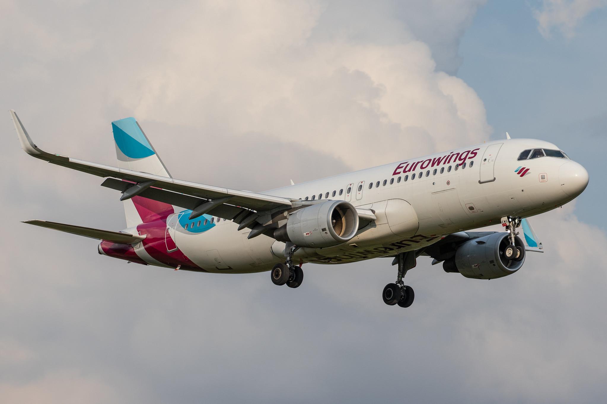 Hamburg Airport: Eurowings (EW / EWG) | Livery: Visit Sweden/Göteborg Livery | Airbus A320-214 A320 | D-AEWG | MSN 7121