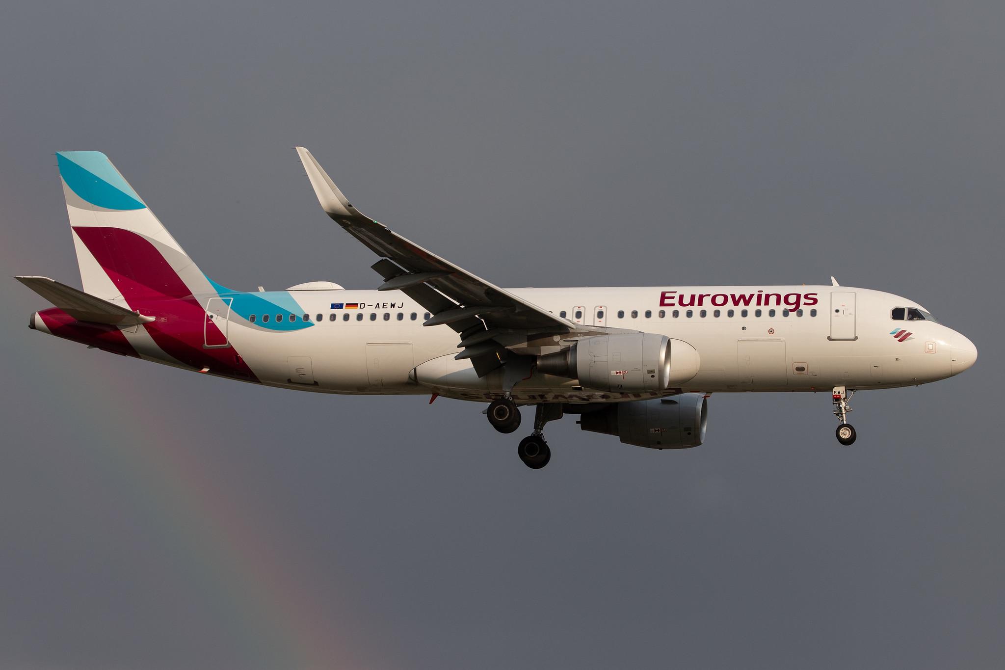 Hamburg Airport: Eurowings (EW / EWG) | Airbus A320-214 A320 | D-AEWJ | MSN 7216