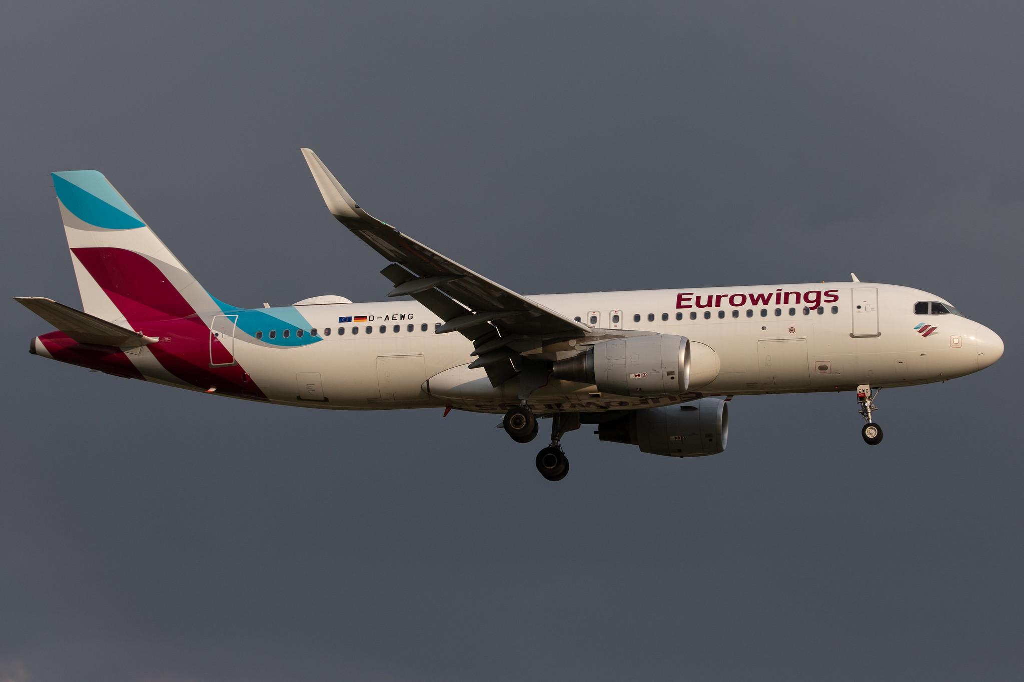 Hamburg Airport: Eurowings (EW / EWG) | Livery: Visit Sweden/Göteborg Livery | Airbus A320-214 A320 | D-AEWG | MSN 7121