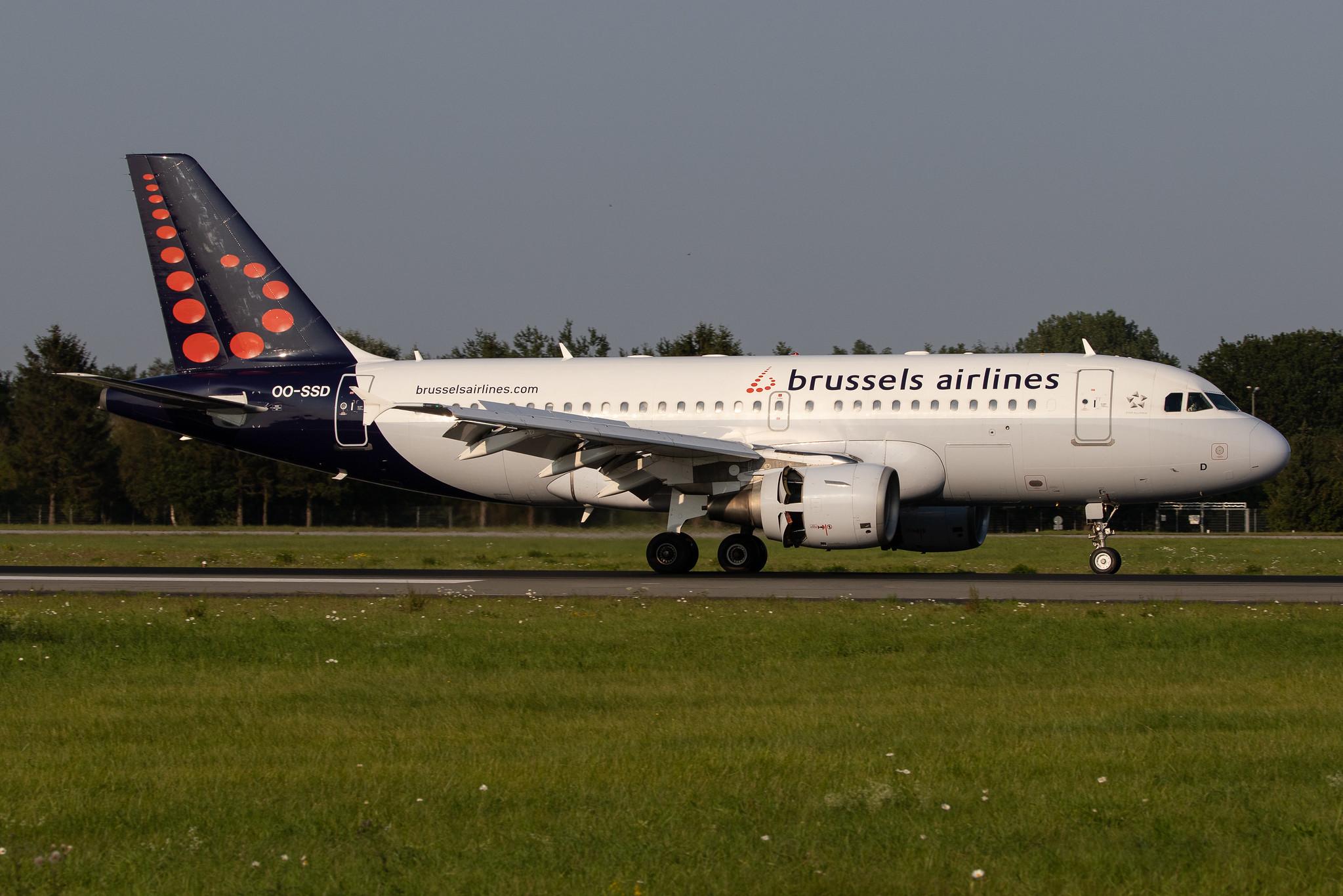 Hamburg Airport: Brussels Airlines (SN / BEL) |  Airbus A319-112 A319 | OO-SSD | MSN 1102
