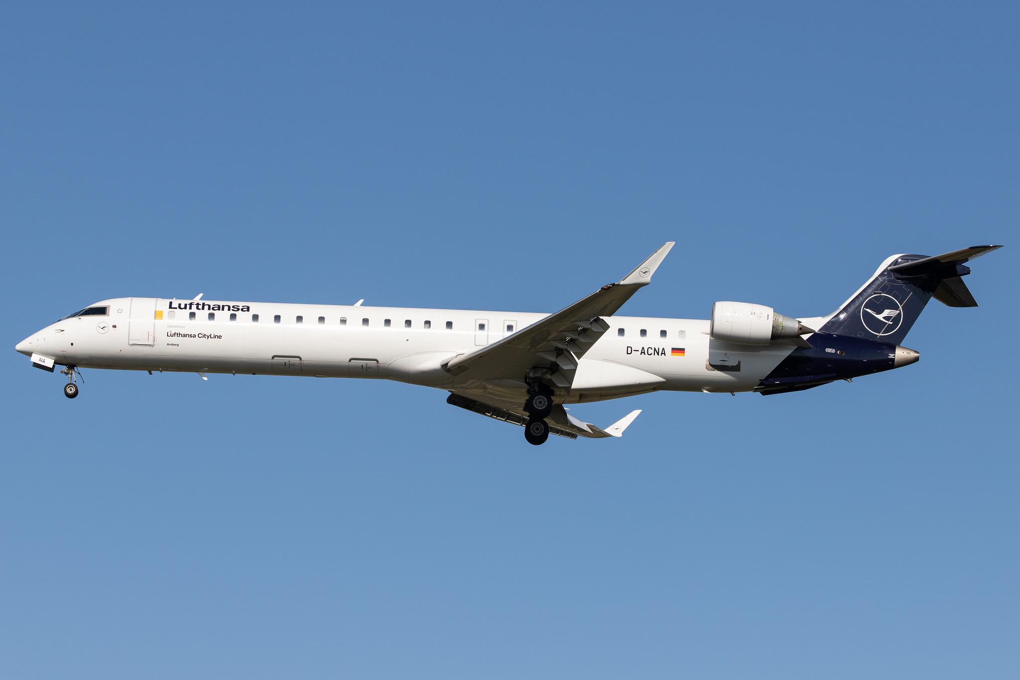 Frankfurt Airport: Lufthansa (LH / DLH) | Operator: Lufthansa CityLine |  Bombardier CRJ-900LR CRJ9 | D-ACNA | MSN 15229