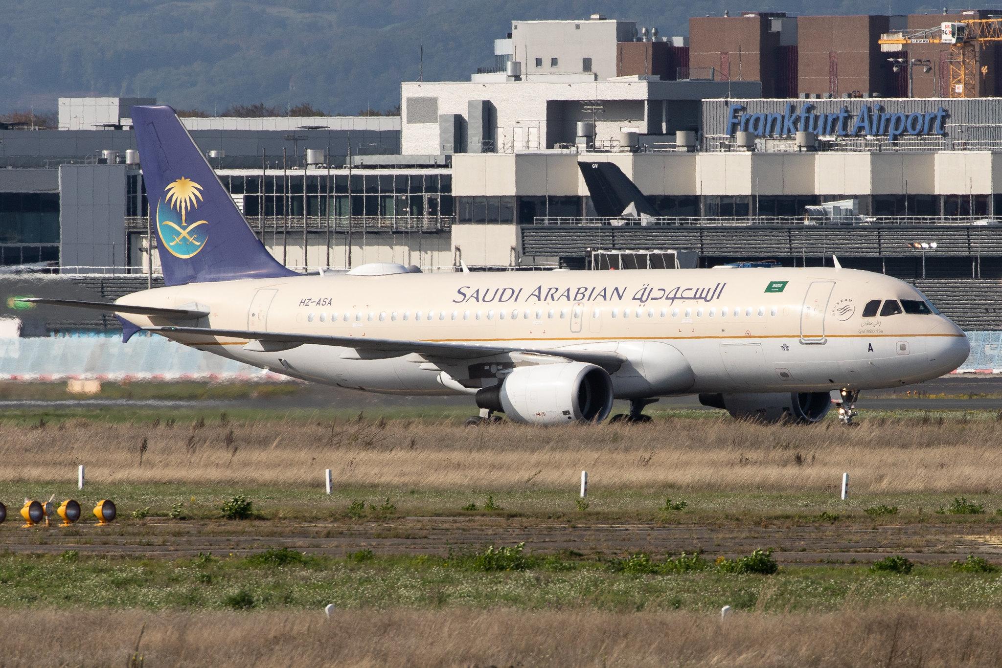 Frankfurt Airport: Saudia (SV / SVA) | Operator: Saudi Arabian Airlines |  Airbus A320-214 A320 | HZ-ASA | MSN 4081