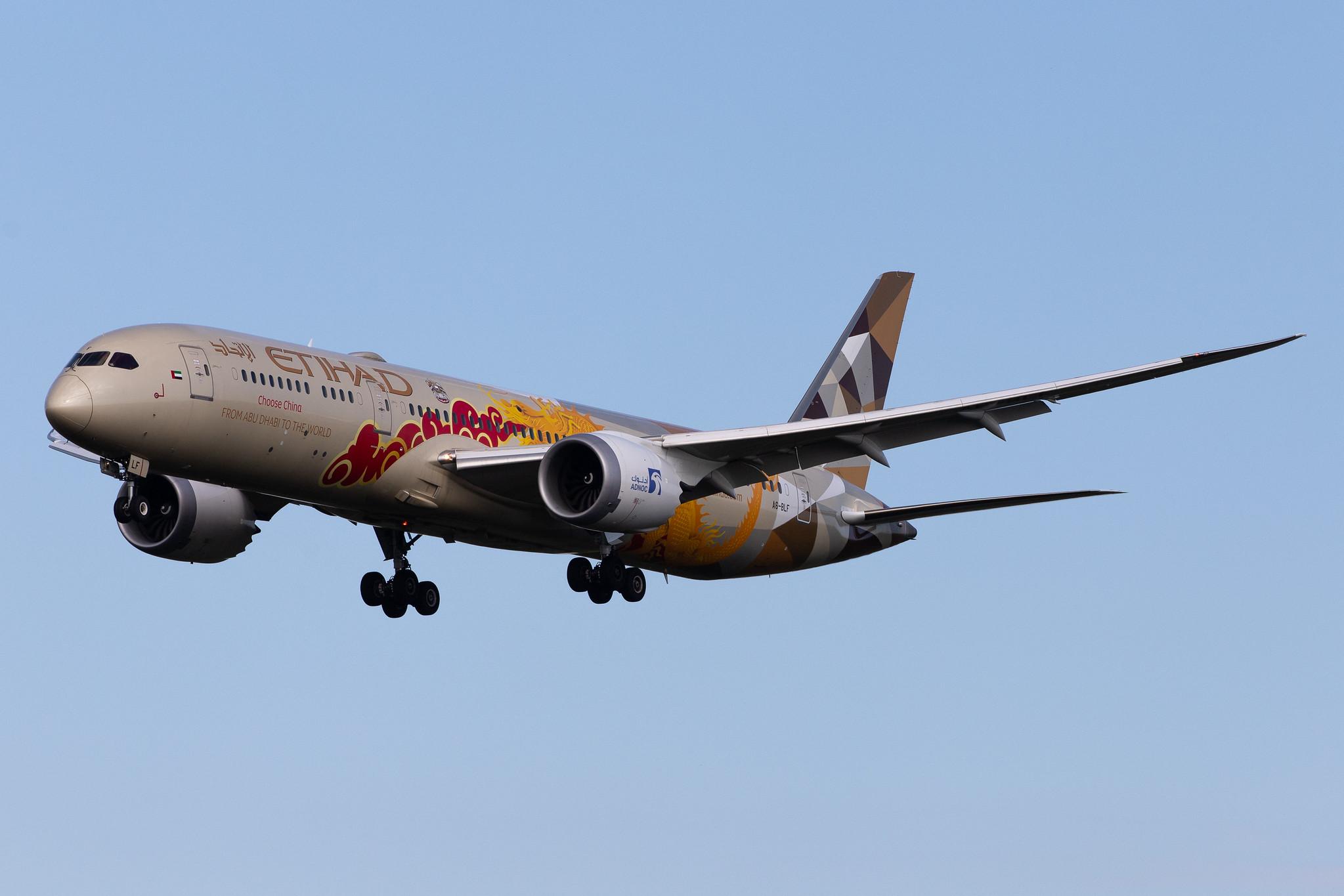 Frankfurt Airport: Etihad Airways (EY / ETD) |  Livery: ADNOC - Choose China Livery |  Boeing 787-9 Dreamliner B789 | A6-BLF | MSN 39651