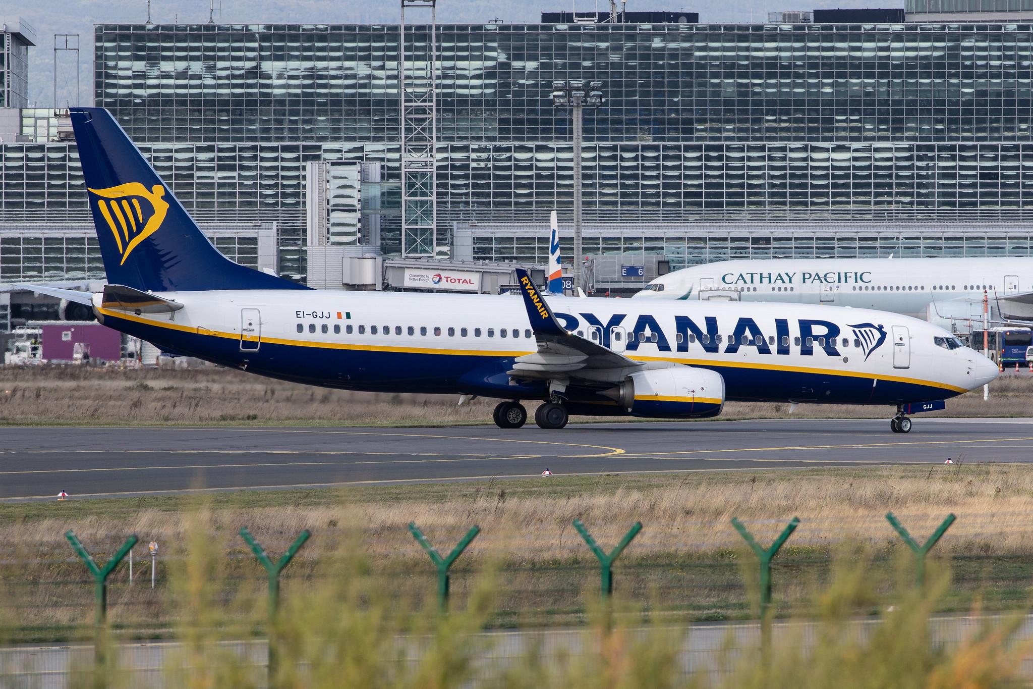 Frankfurt Airport: Ryanair (FR / RYR) |  Boeing 737-8AS B738 | EI-GJJ | MSN 44831