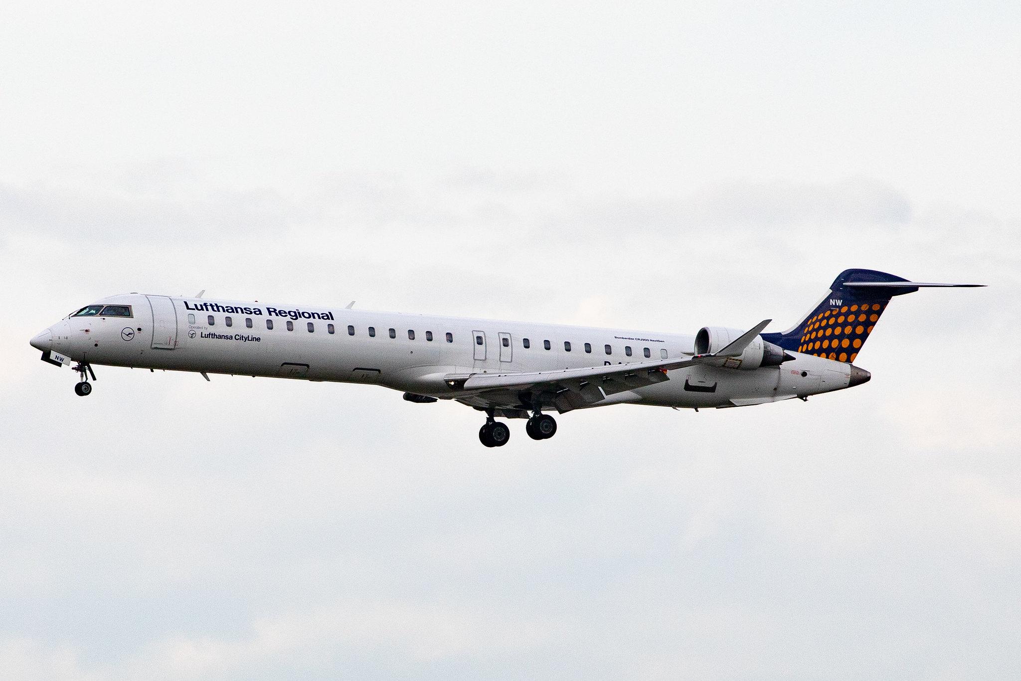 Frankfurt Airport: Lufthansa (LH / DLH) | Operator: Lufthansa CityLine |  Bombardier CRJ-900LR CRJ9 | D-ACNW | MSN 15269