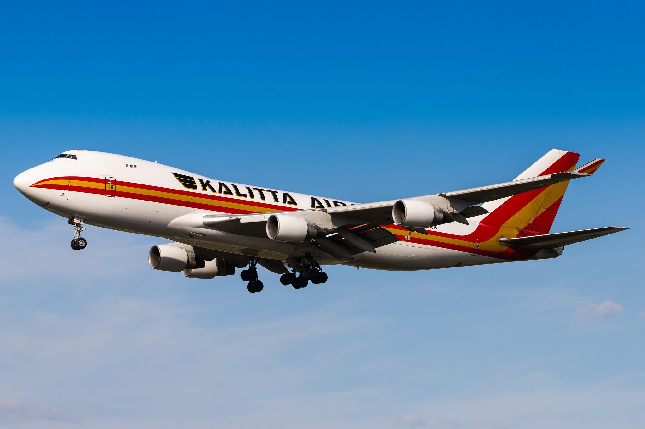 Frankfurt Airport: Kalitta Air (K4 / CKS) |  Boeing 747-4B5(F) B744 | N705CK | MSN 26413