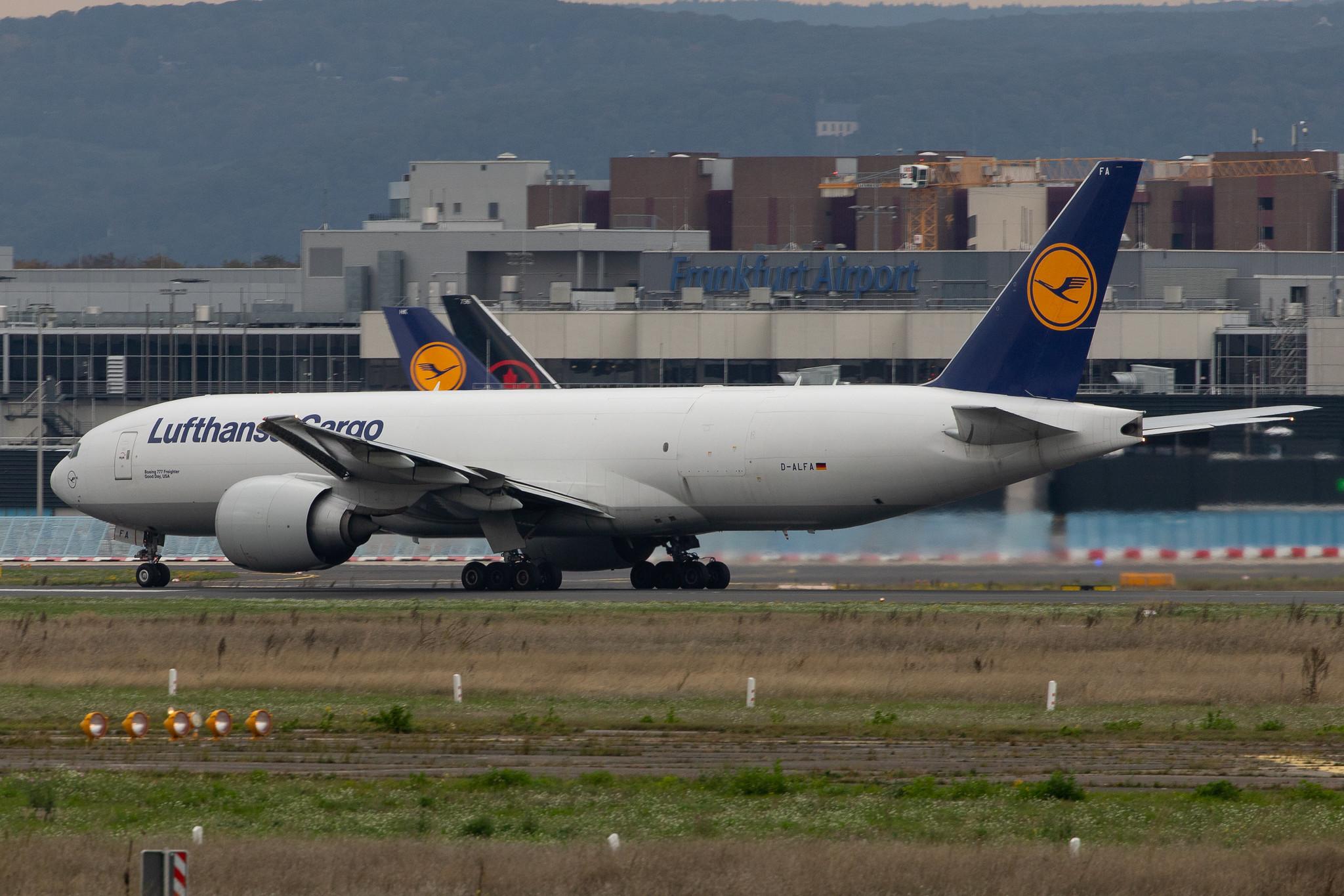Frankfurt Airport: Lufthansa Cargo (/ GEC) |  Boeing 777-FBT B77L | D-ALFA | MSN 41674
