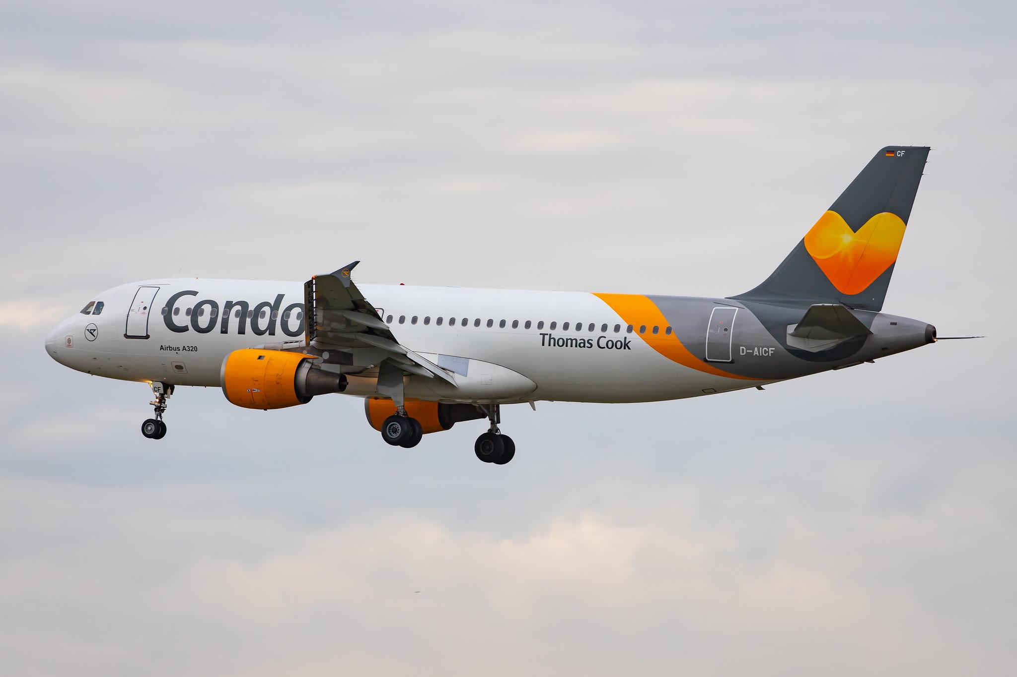 Frankfurt Airport: Condor (DE / CFG) |  Airbus A320-212 A320 | D-AICF | MSN 0905