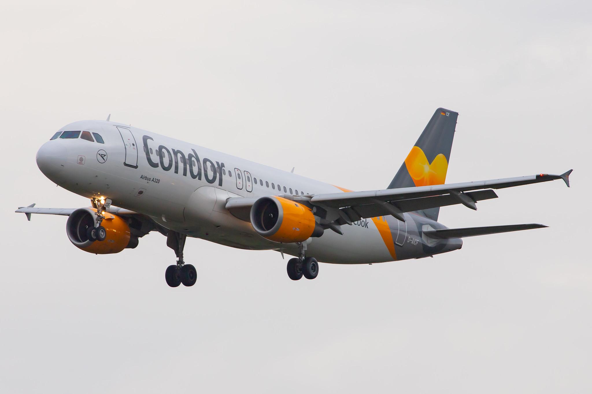 Frankfurt Airport: Condor (DE / CFG) |  Airbus A320-212 A320 | D-AICF | MSN 0905