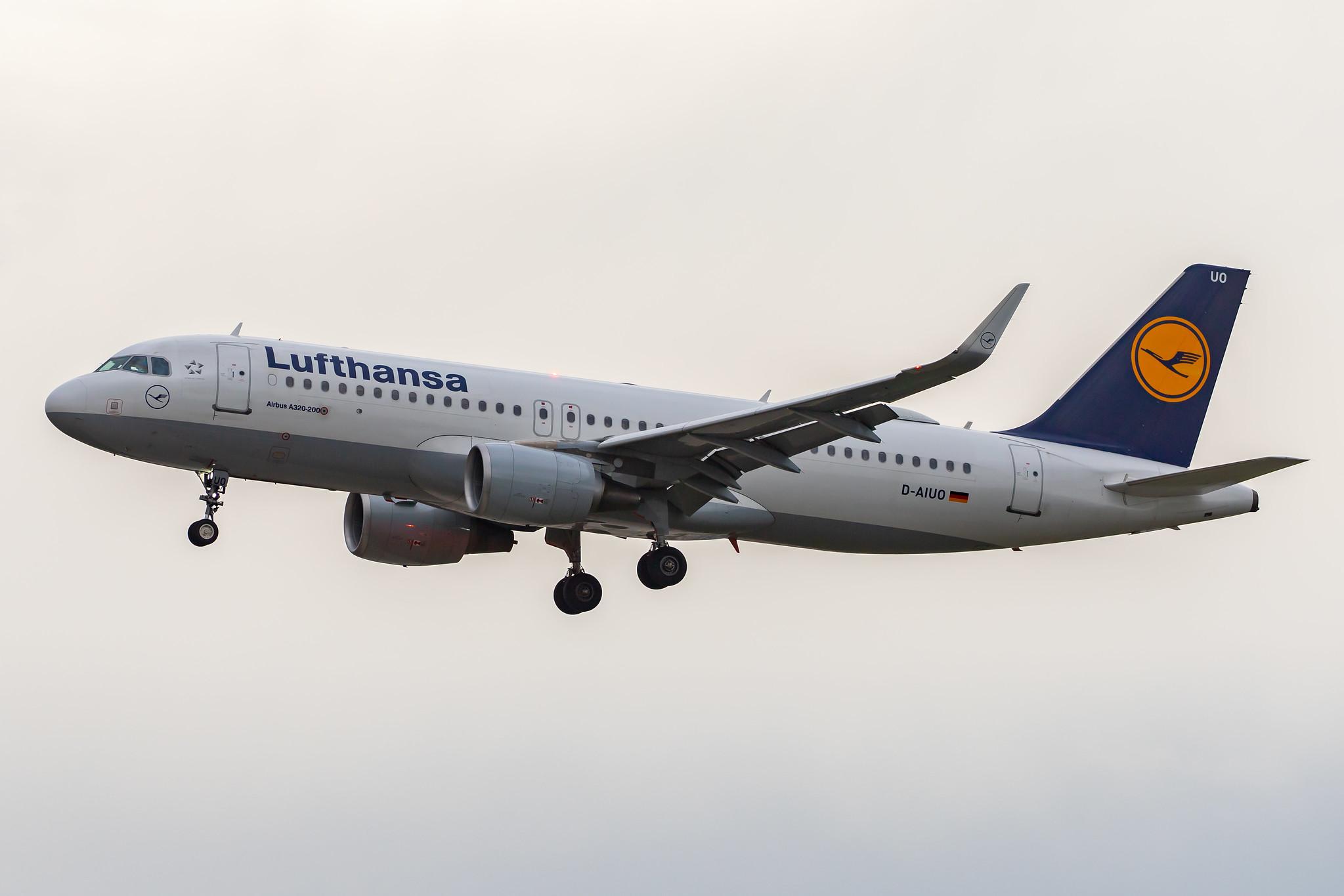 Frankfurt Airport: Lufthansa (LH / DLH) |  Airbus A320-214 A320 | D-AIUO | MSN 6636