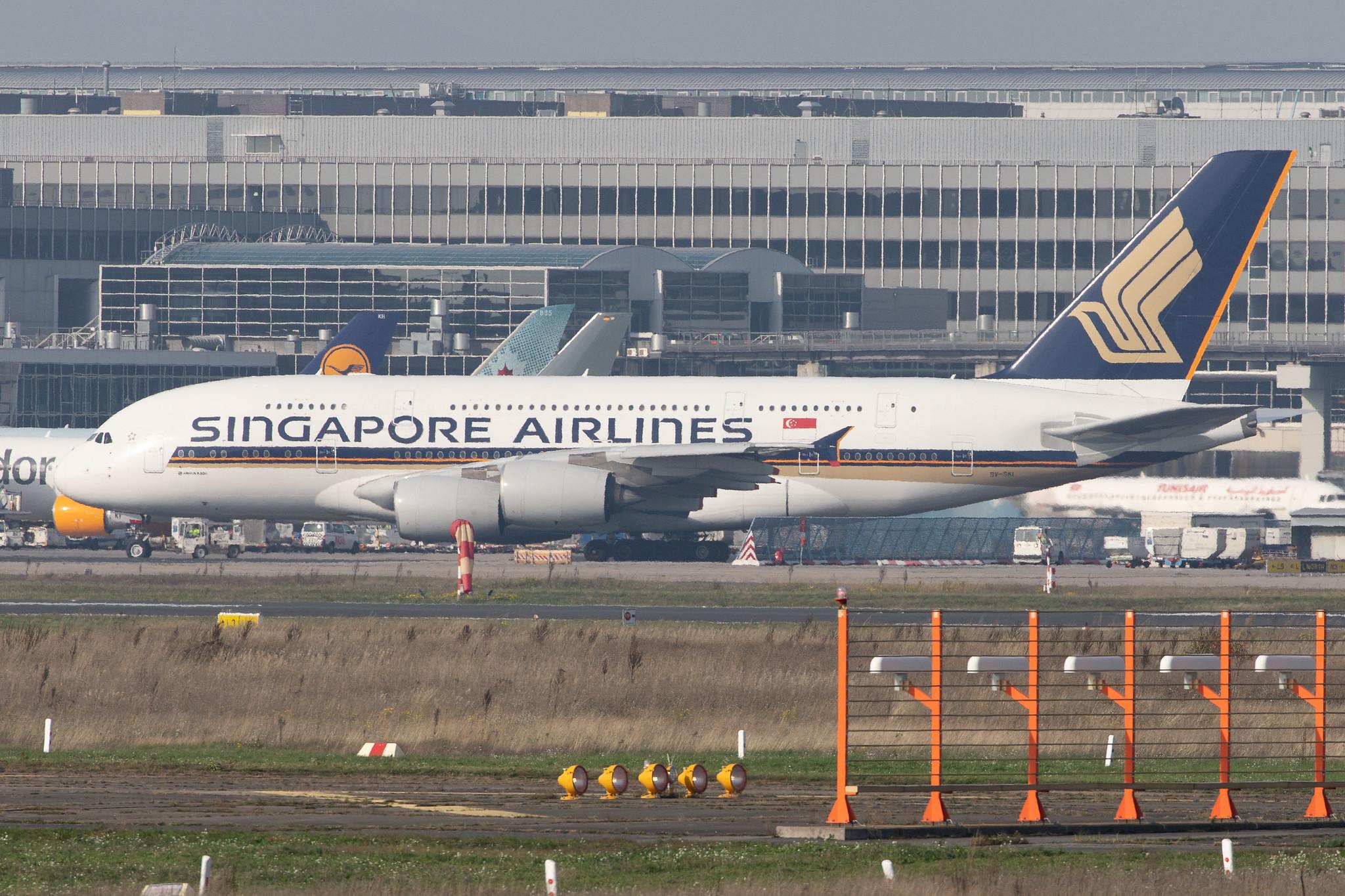 Frankfurt Airport: Singapore Airlines (SQ / SIA) |  Airbus A380-841 A388 | 9V-SKI | MSN 034