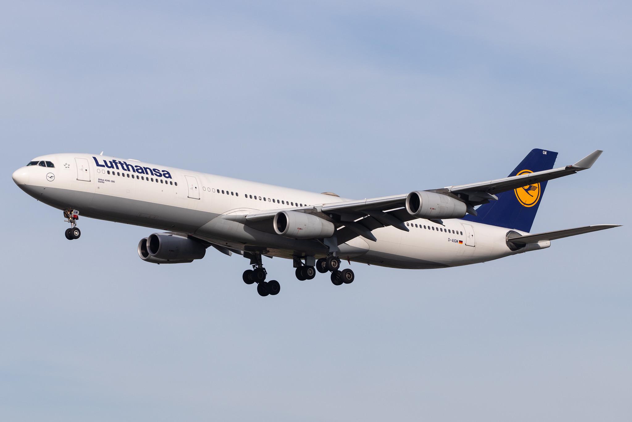 Frankfurt Airport: Lufthansa (LH / DLH) |  Airbus A340-313 A343 | D-AIGM | MSN 0158
