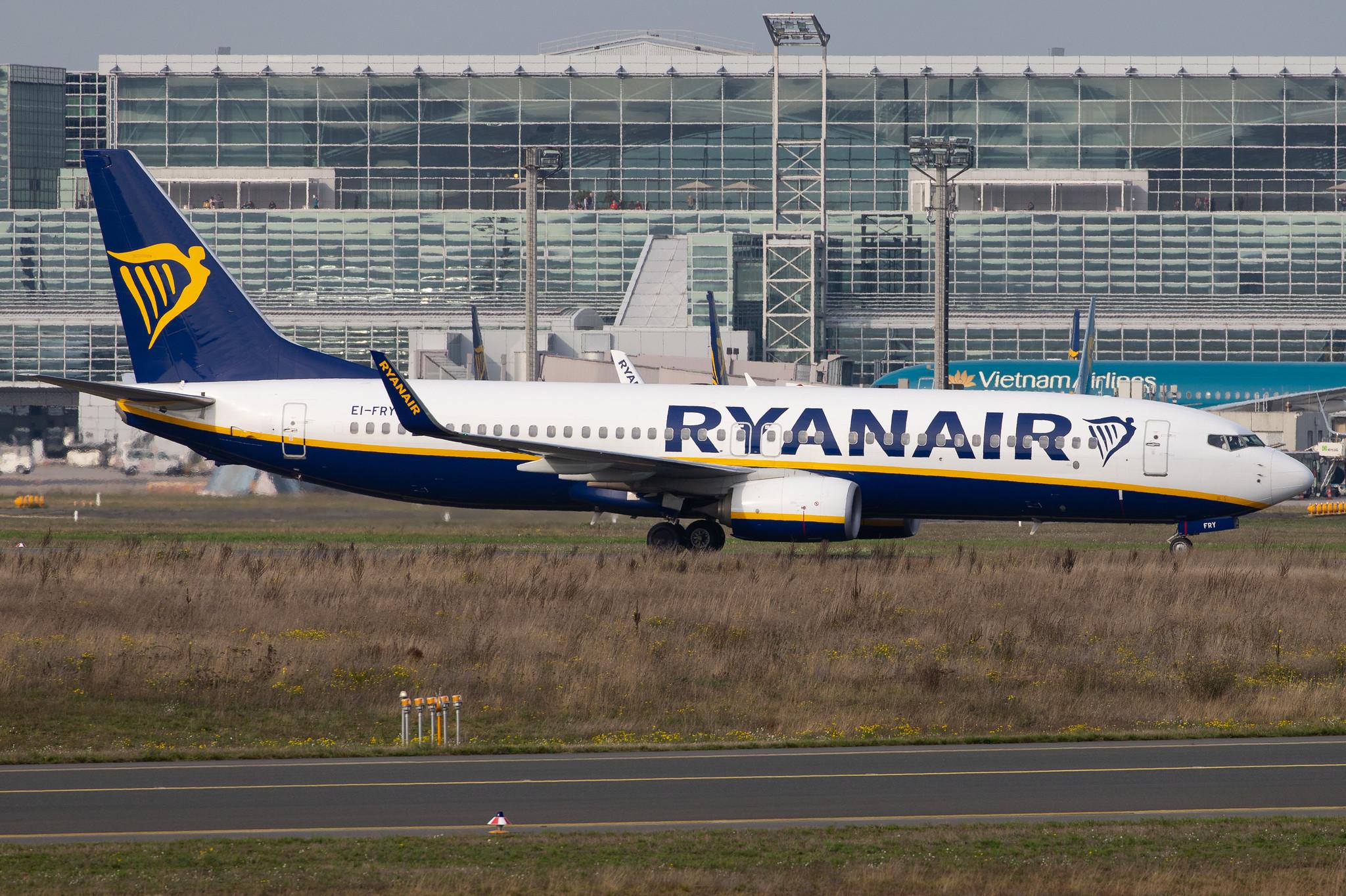 Frankfurt Airport: Ryanair (FR / RYR) |  Boeing 737-8AS B738 | EI-FRY | MSN 44750