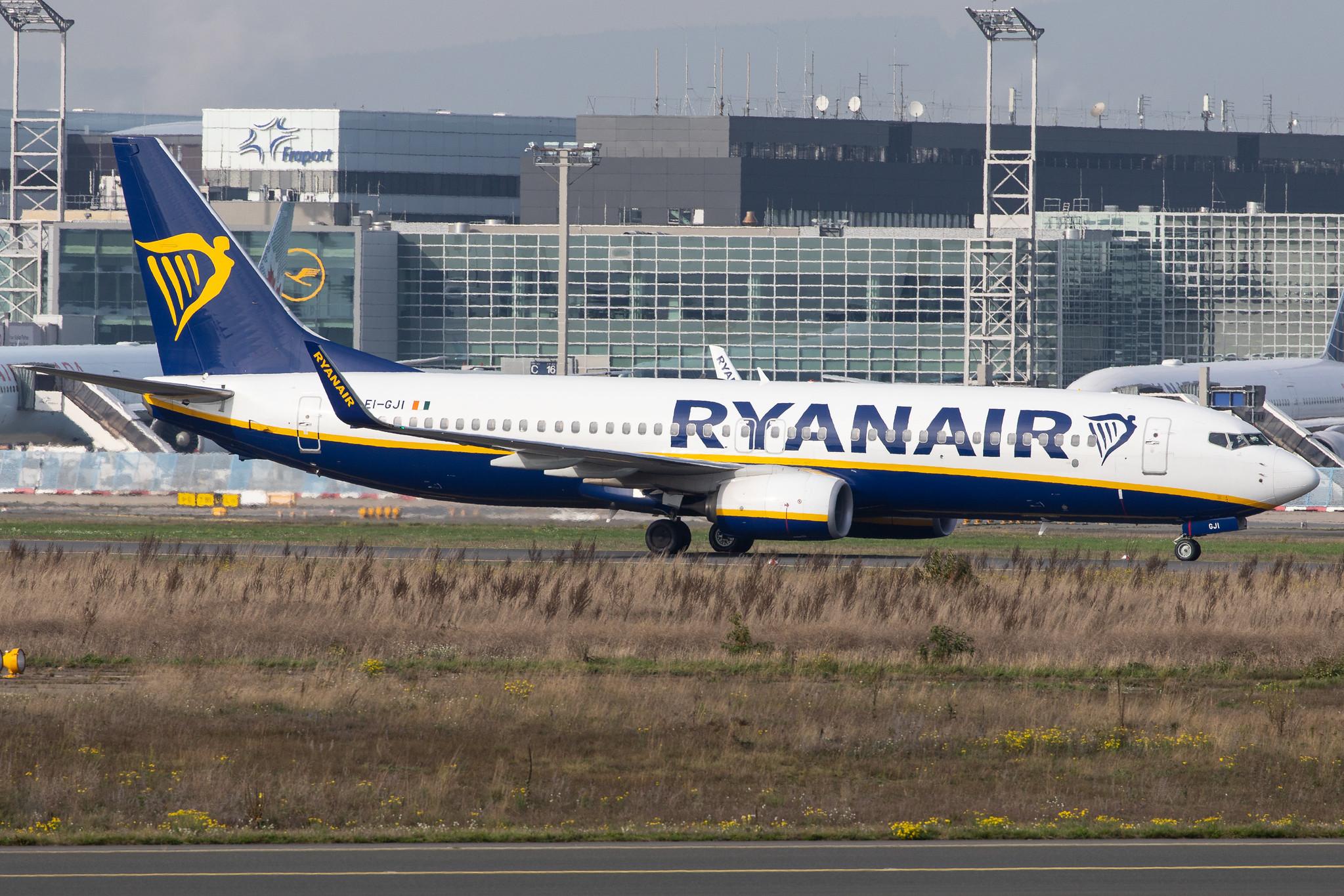 Frankfurt Airport: Ryanair (FR / RYR) |  Boeing 737-8AS B738 | EI-GJJ | MSN 44831