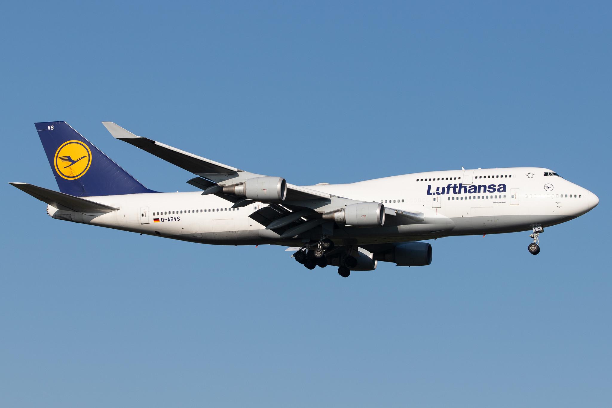Frankfurt Airport: Lufthansa (LH / DLH) |  Boeing 747-430 B744 | D-ABVS | MSN 28286