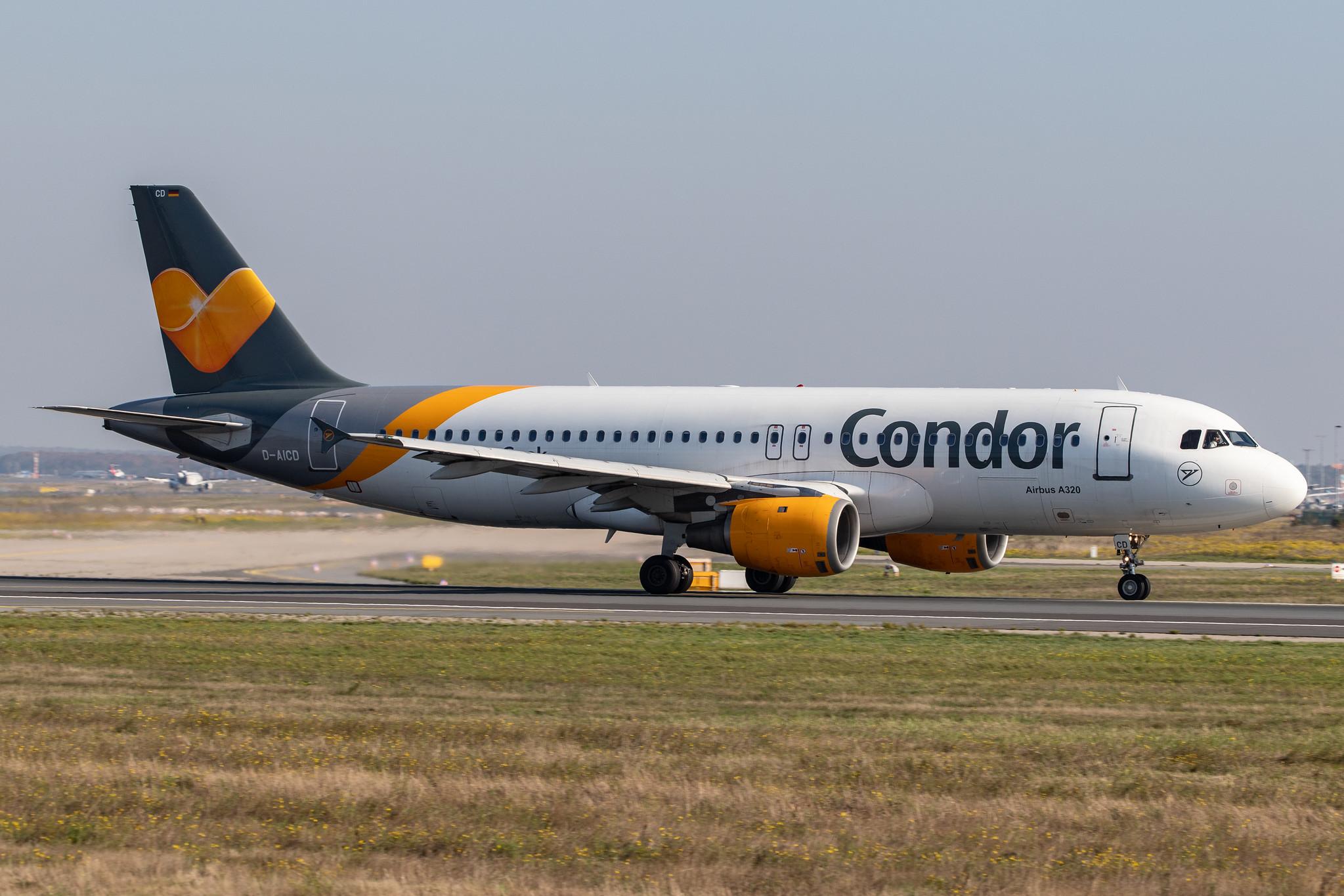 Frankfurt Airport: Condor (DE / CFG) |  Airbus A320-212 A320 | D-AICD | MSN 0884